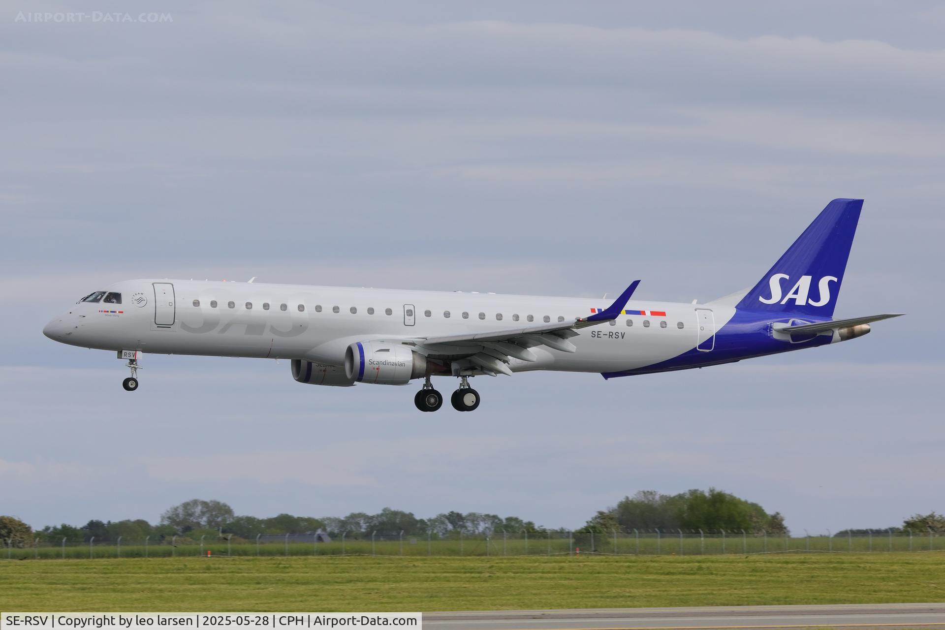 SE-RSV, 2018 Embraer E-195 C/N 749, Copenhagen 25.5.2025