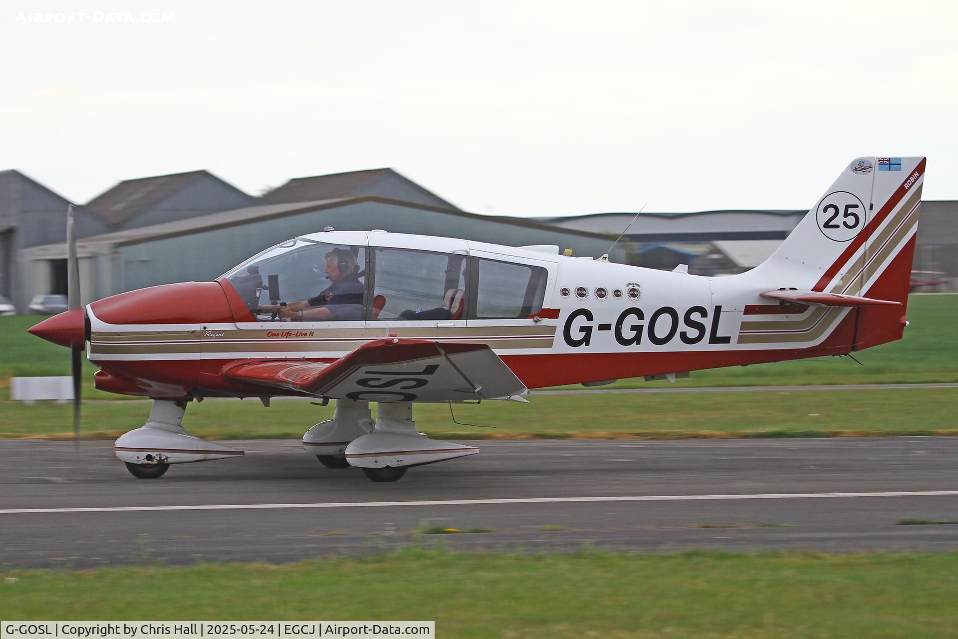 G-GOSL, 1990 Robin DR-400-180 Regent Regent C/N 1974, RRRA British Air Racing Championship Ginger Lacey Trophy race. Sherburn - in - Elmet