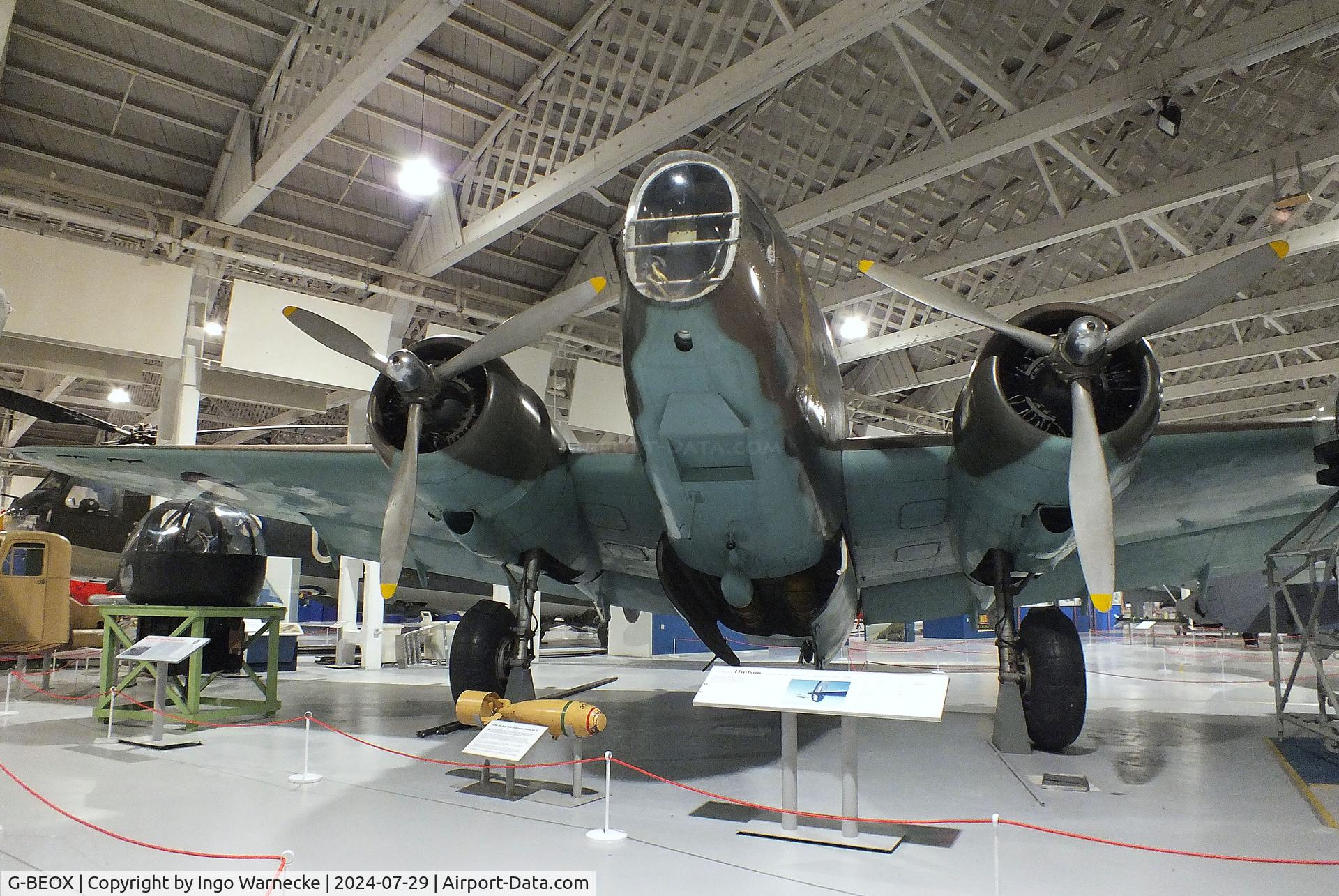 G-BEOX, Lockheed Hudson IV C/N 6464, Lockheed Hudson III A at the RAF Museum Hendon