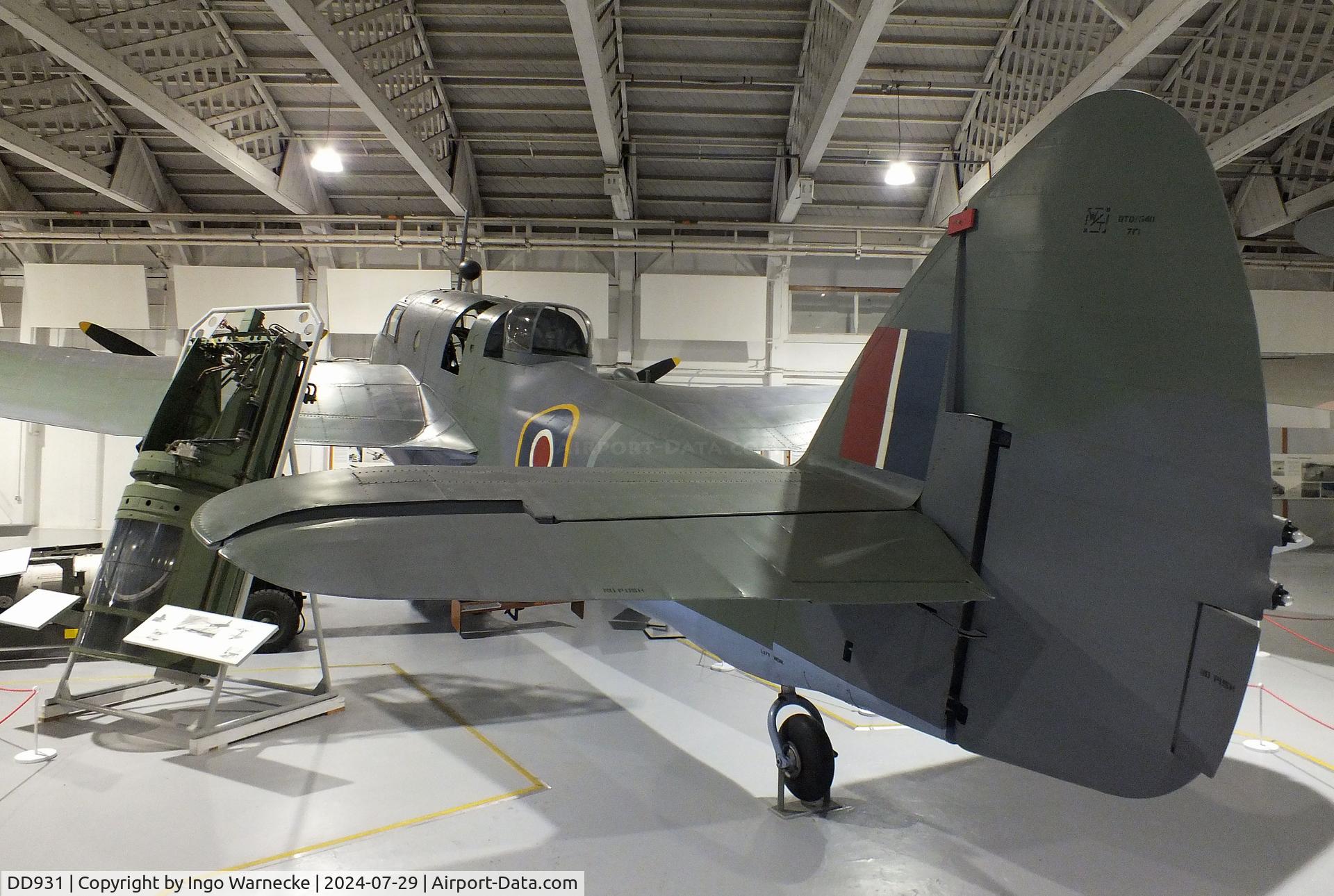 DD931, Bristol Beaufort VIII C/N Composite, Bristol Beaufort VIII at the RAF Museum Hendon