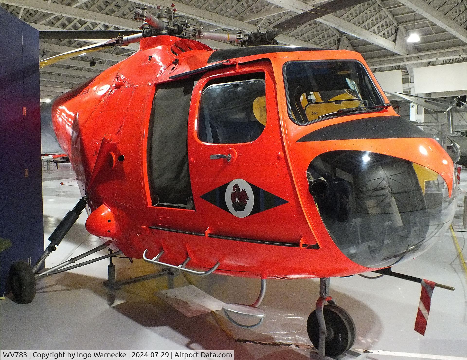 WV783, 1950 Bristol 171 Sycamore HR.12 C/N 12900, Bristol 171 Sycamore HR12 at the RAF Museum Hendon