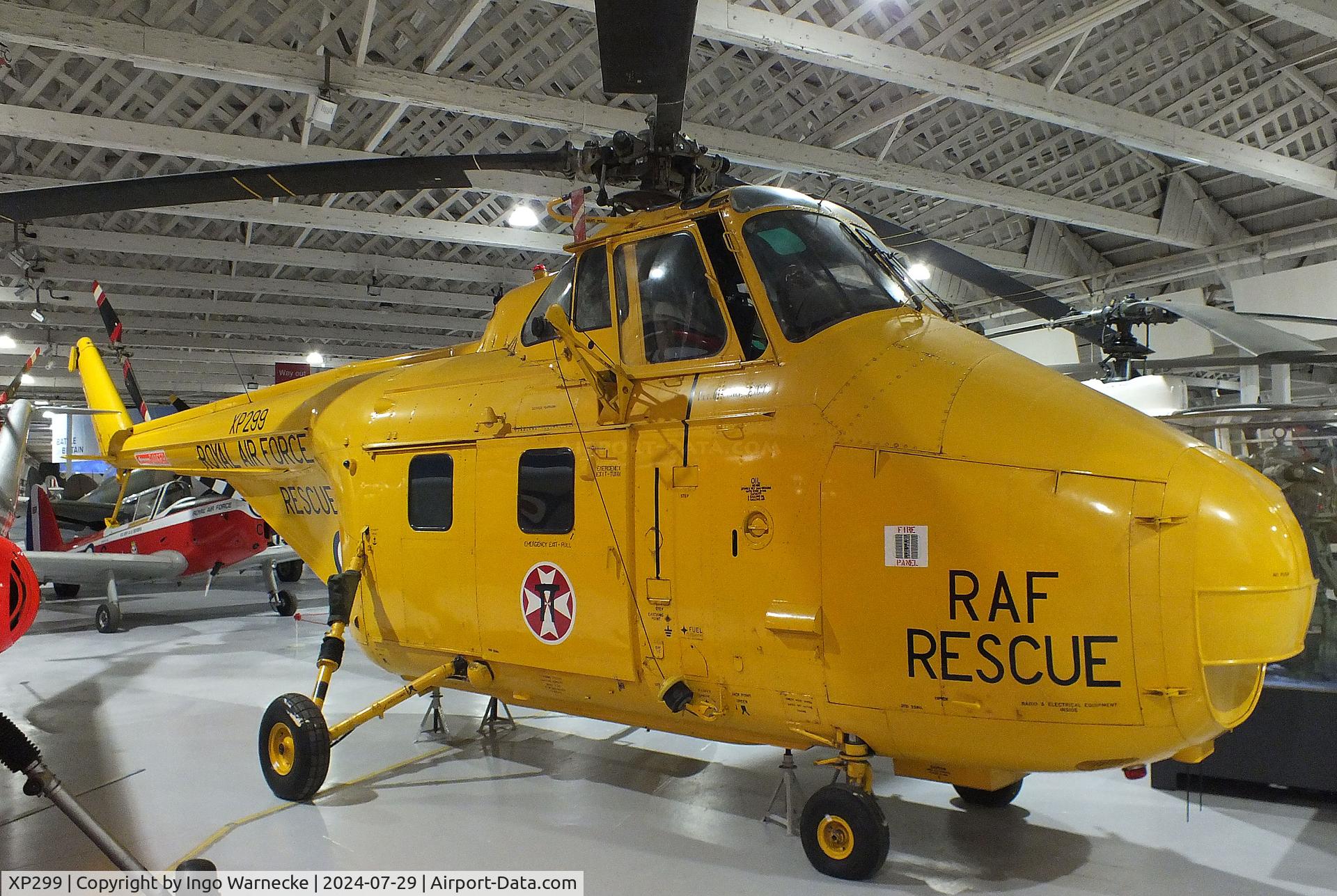 XP299, 1961 Westland Whirlwind HAR.10 C/N WA342, Westland Whirlwind HAR10 at the RAF Museum Hendon