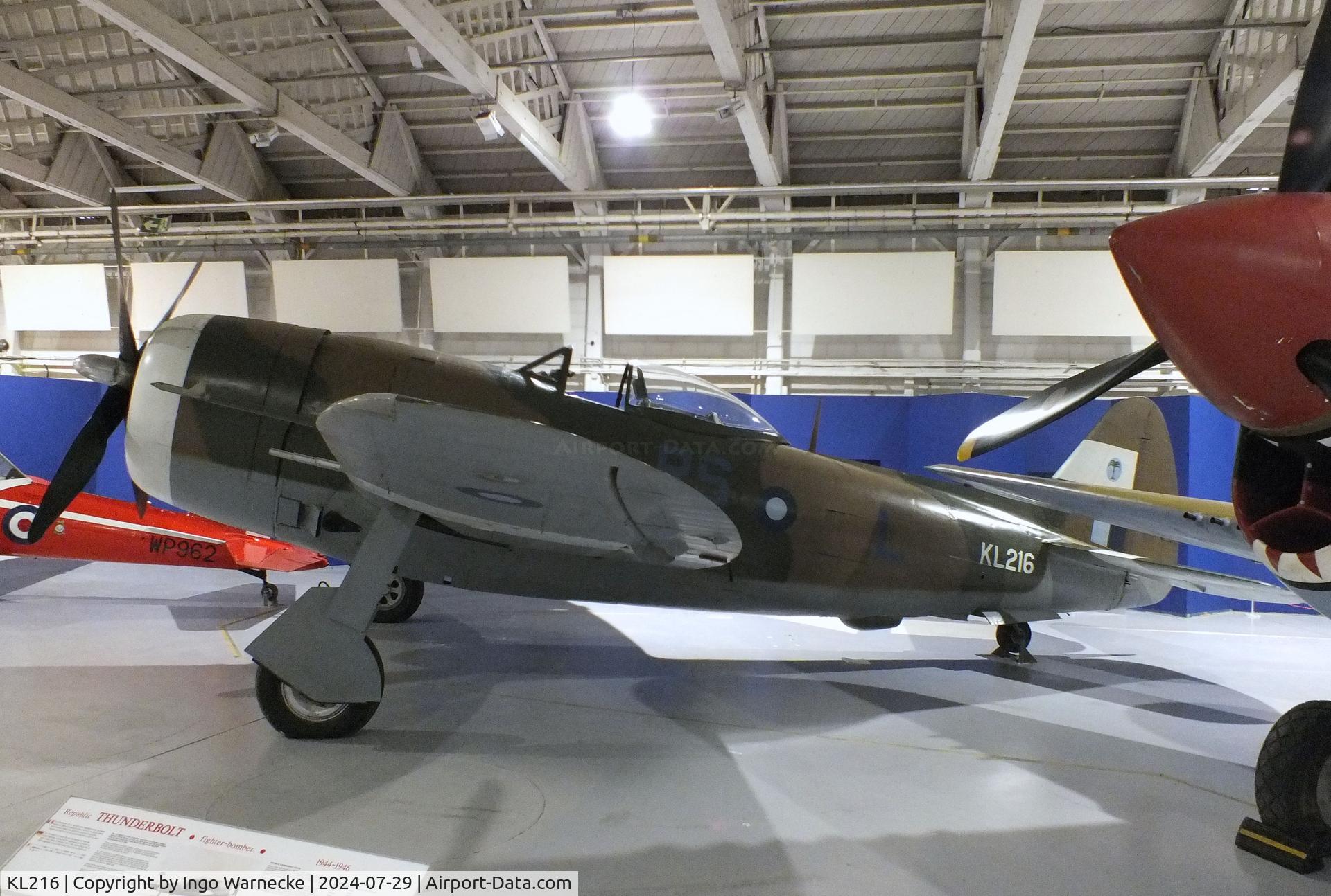 KL216, 1945 Republic P-47D Thunderbolt C/N 399-55834, Republic P-47D Thunderbolt at the RAF Museum Hendon