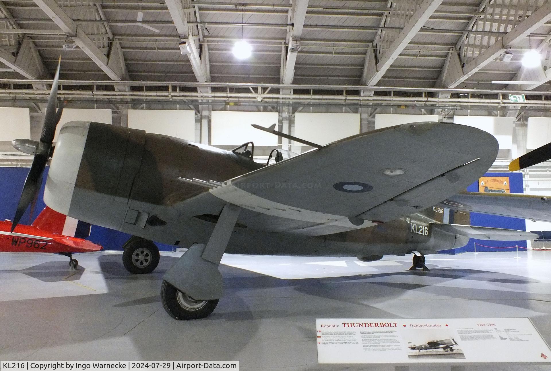 KL216, 1945 Republic P-47D Thunderbolt C/N 399-55834, Republic P-47D Thunderbolt at the RAF Museum Hendon