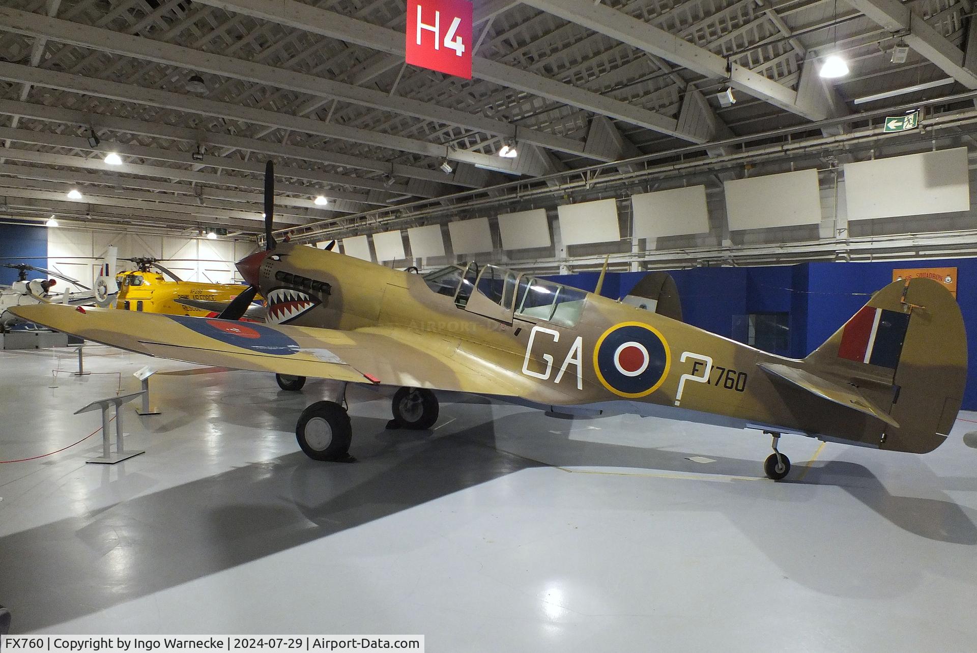 FX760, Curtiss Kittyhawk IV C/N 33840, Curtiss P-40N-15-CU Warhawk at the RAF Museum Hendon