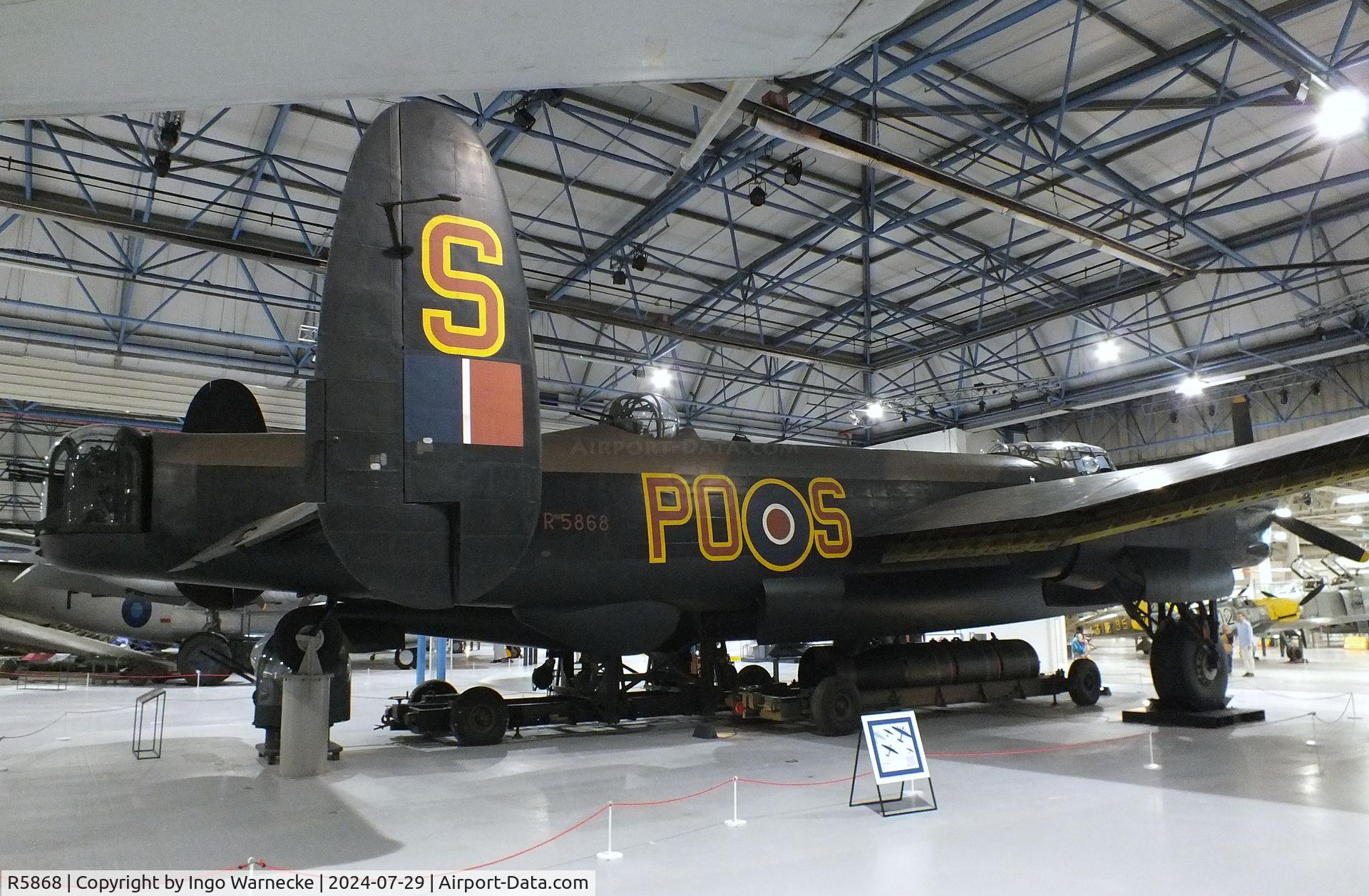 R5868, Avro 683 Lancaster B1 C/N Not found R5868, Avro Lancaster B1 at the RAF Museum Hendon