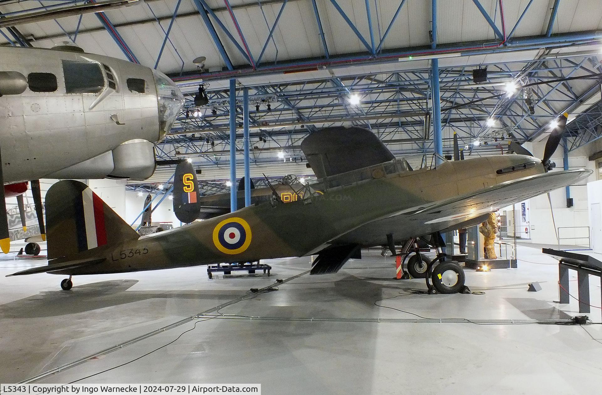 L5343, 1939 Fairey Battle I C/N L5343, Fairey Battle I (containing parts from L5340) at the RAF Museum Hendon