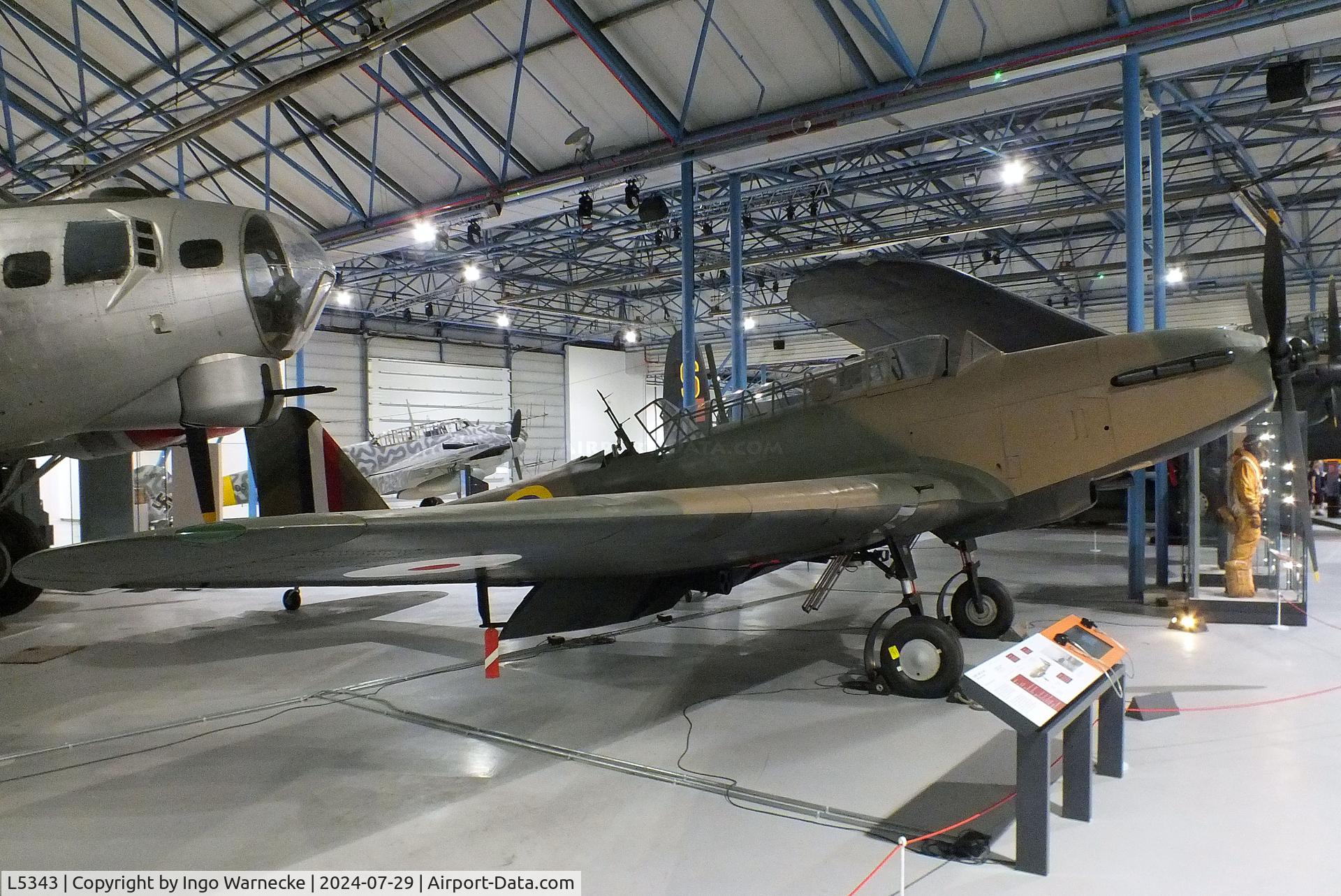 L5343, 1939 Fairey Battle I C/N L5343, Fairey Battle I (containing parts from L5340) at the RAF Museum Hendon