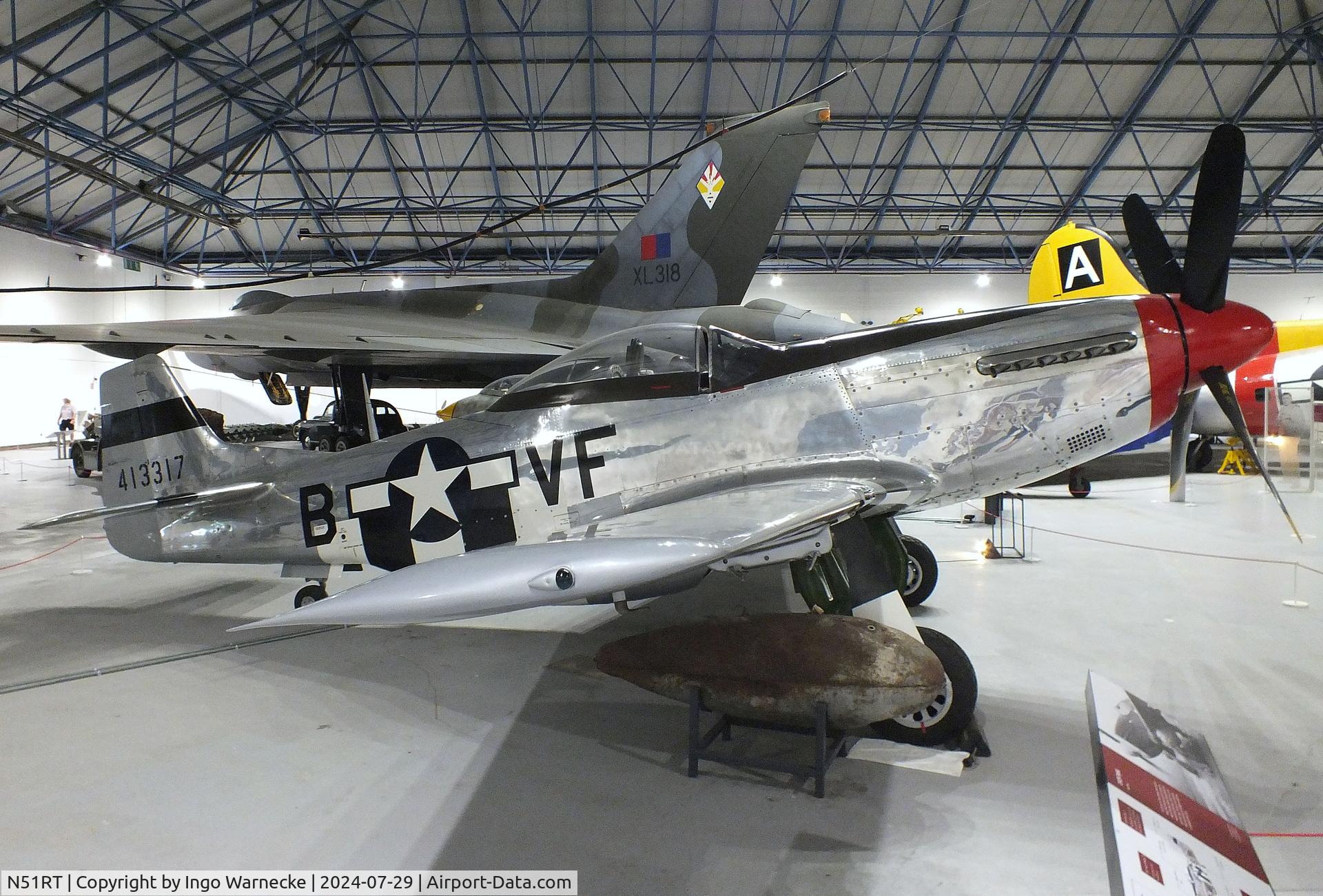 N51RT, 1944 North American F-51D Mustang C/N 122-40949, North American P-51D Mustang at the RAF Museum Hendon