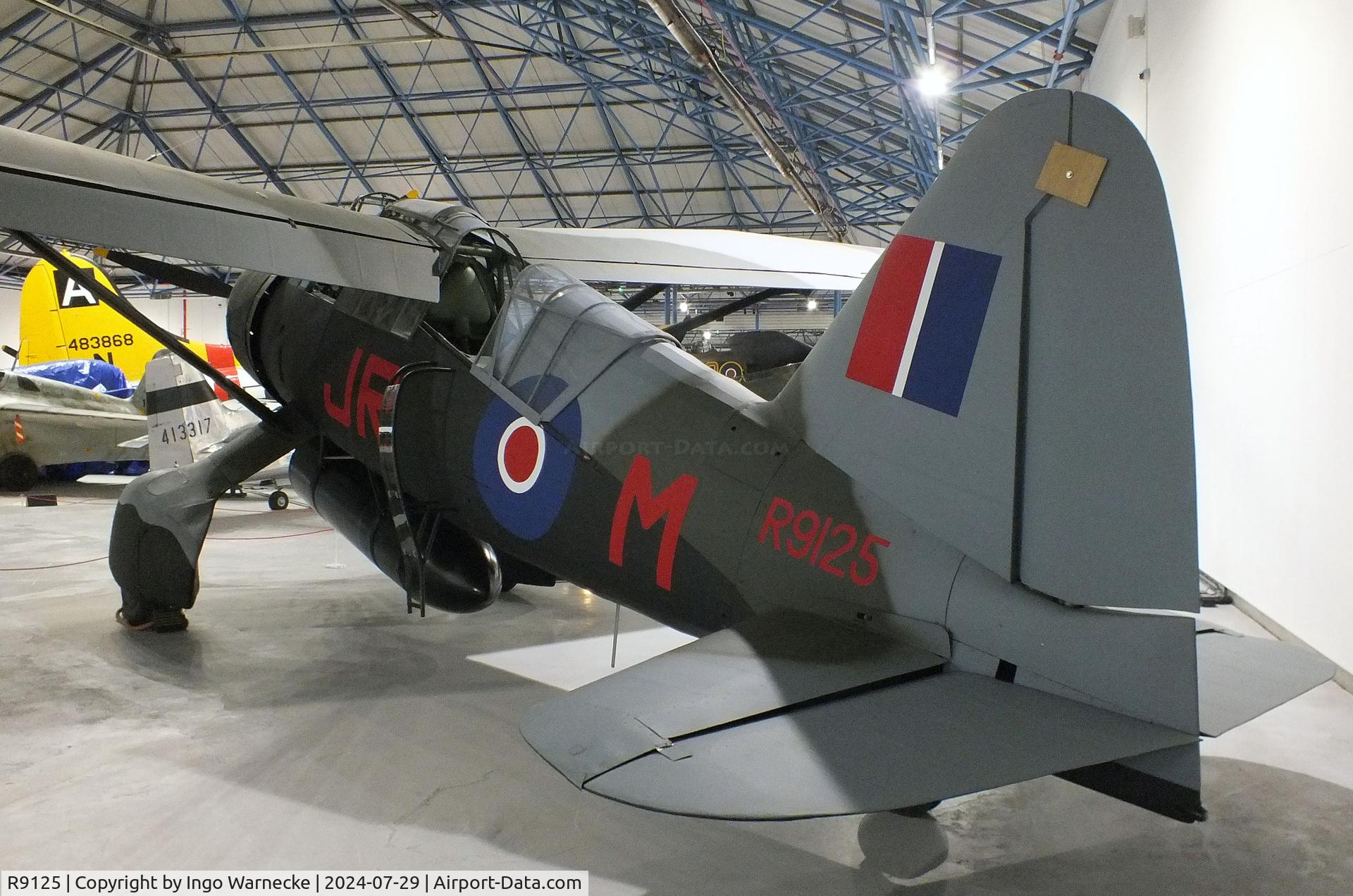 R9125, 1940 Westland Lysander III C/N 1185, Westland Lysander III at the RAF Museum Hendon