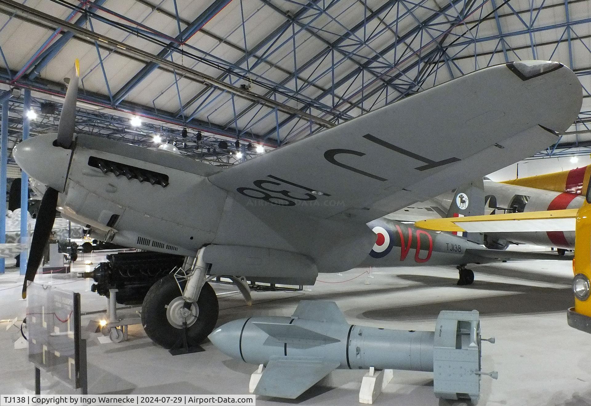 TJ138, De Havilland DH-98 Mosquito TT.35 C/N Not found TJ138, De Havilland D.H.98 Mosquito TT35 at the RAF Museum Hendon