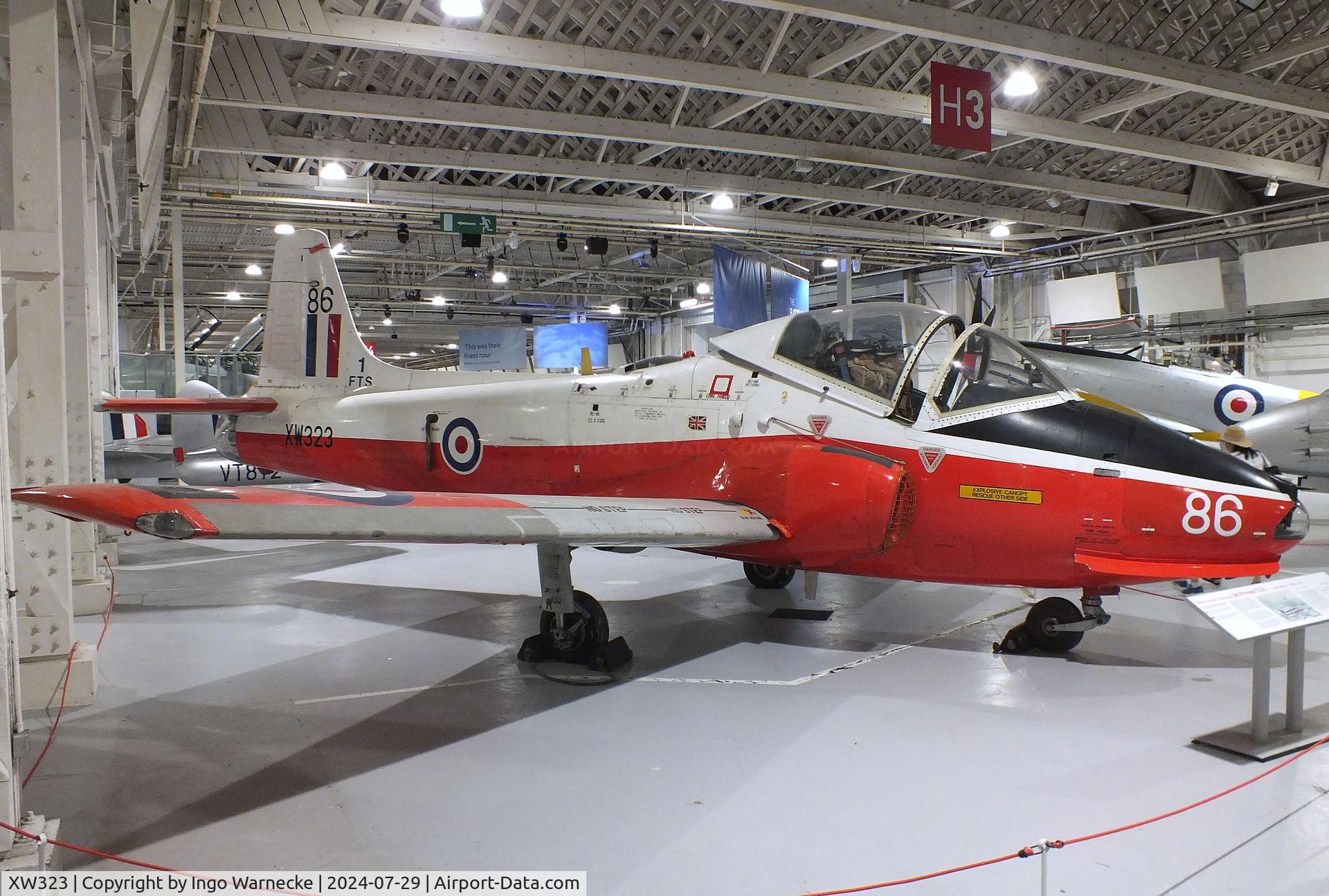 XW323, 1970 BAC 84 Jet Provost T.5A C/N EEP/JP/987, Hunting (BAC) Jet Provost T5A at the RAF Museum Hendon
