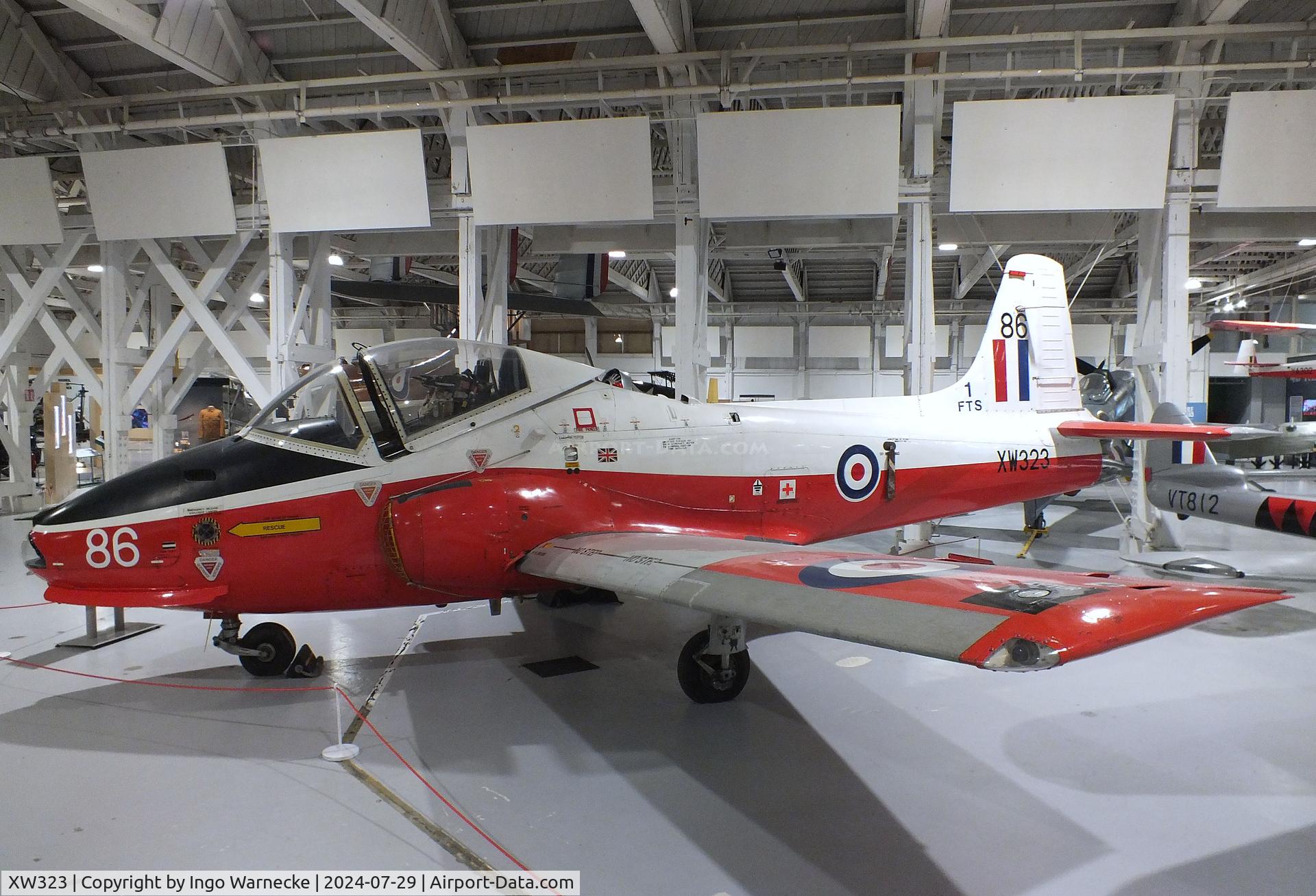 XW323, 1970 BAC 84 Jet Provost T.5A C/N EEP/JP/987, Hunting (BAC) Jet Provost T5A at the RAF Museum Hendon