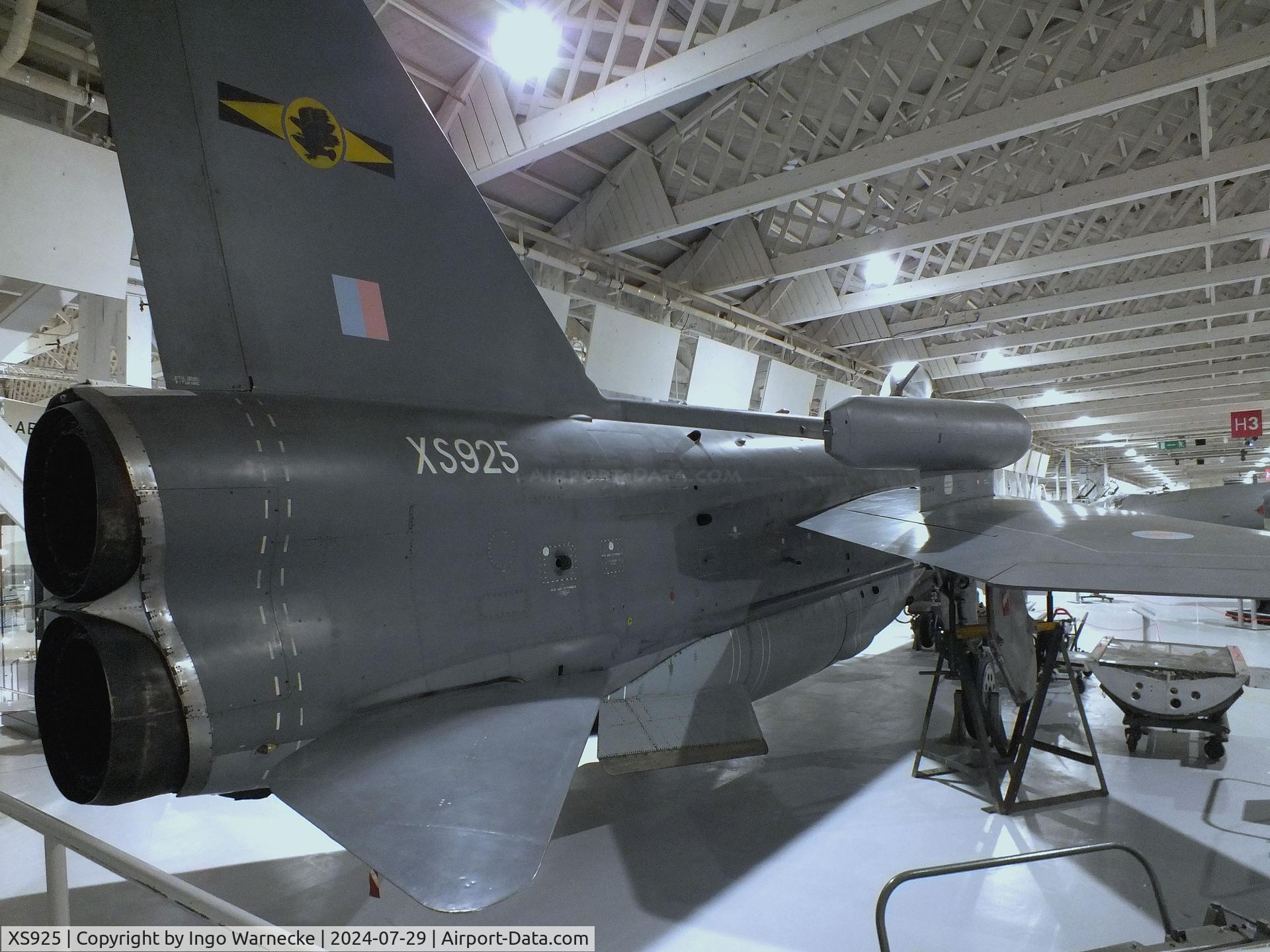 XS925, 1967 English Electric Lightning F.6 C/N 95258, English Electric (BAC) Lightning F6 at the RAF Museum Hendon