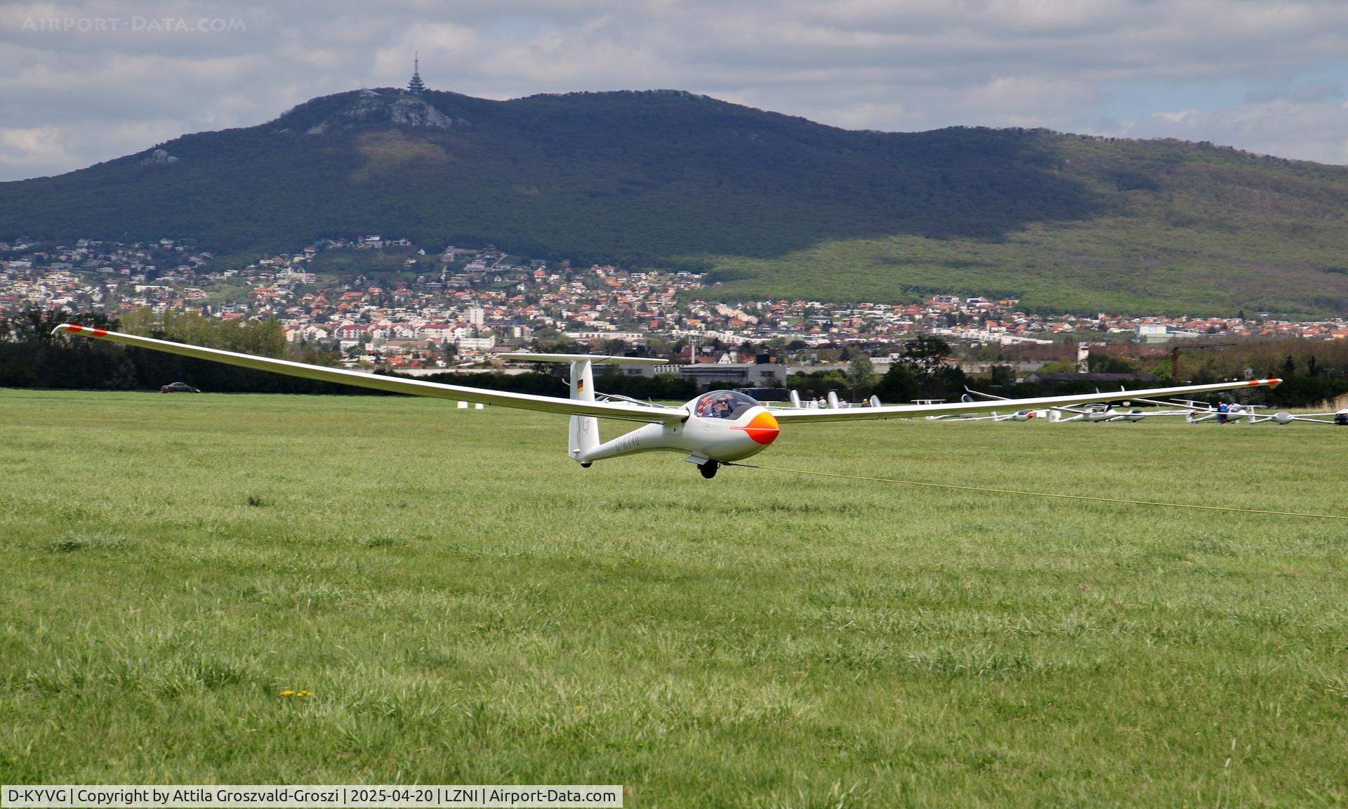 D-KYVG, 1984 Schleicher ASW-20 C/N 20758, LZNI - Nitra Airport, Slovakia - Pribina Cup 2025