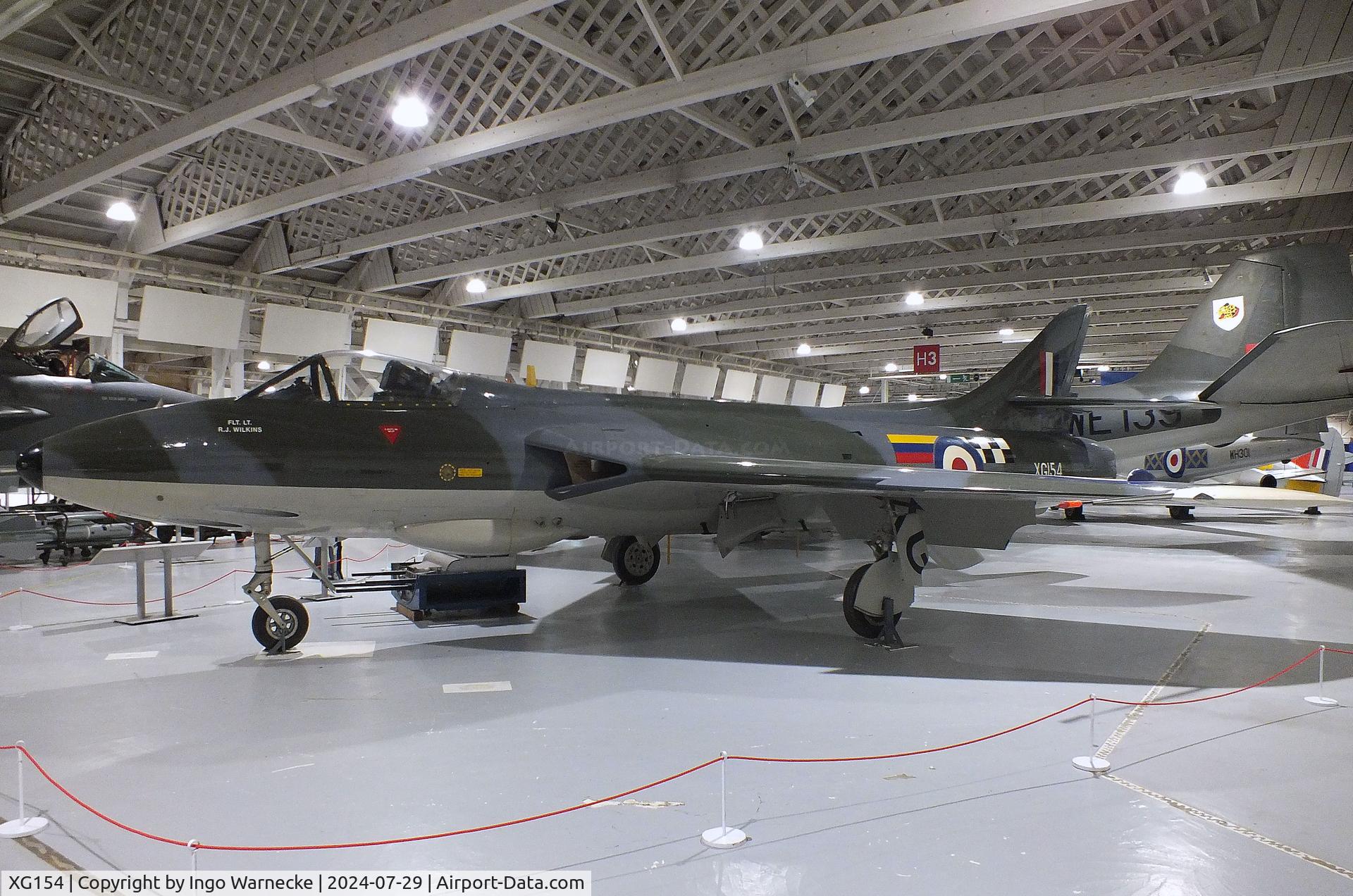 XG154, 1956 Hawker Hunter FGA.9 C/N S4/U/3387, Hawker Hunter FGA9 at the RAF Museum Hendon