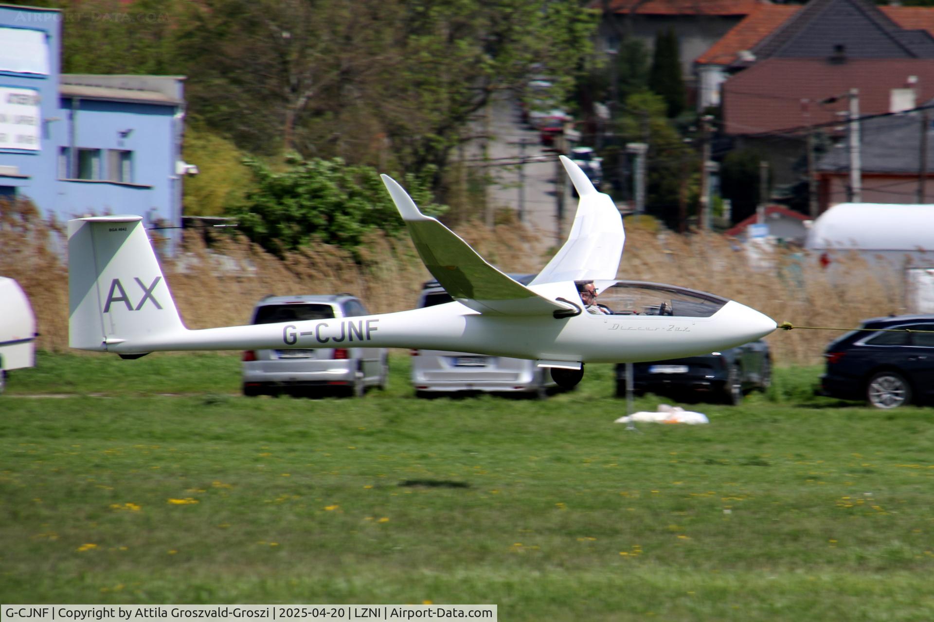 G-CJNF, 1998 Schempp-Hirth Discus 2a C/N 12, LZNI - Nitra Airport, Slovakia - Pribina Cup 2025