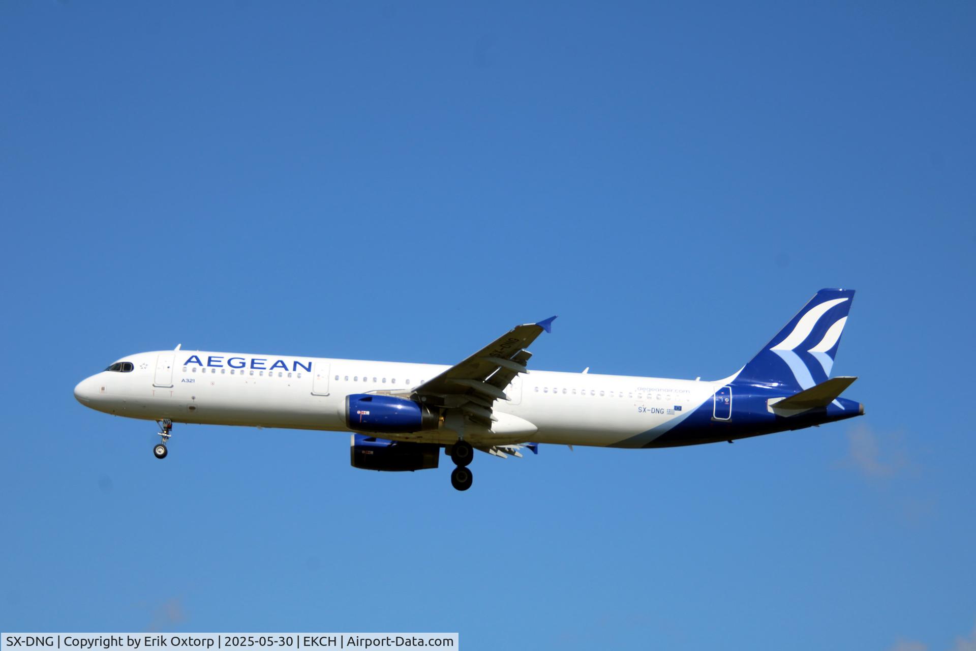 SX-DNG, 2005 Airbus A321-231 C/N 2610, SX-DNG landing rw 22L