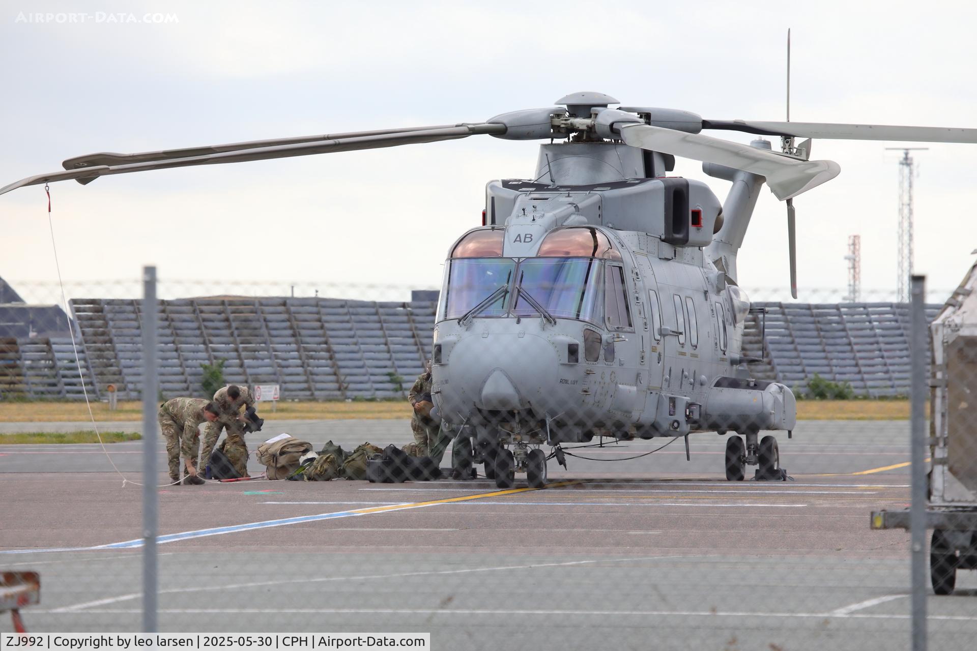 ZJ992, Westland Merlin HC.3A C/N 50106/512003/DEN03, Copenhagen 30.5.2025.EX RDAF M-503 from 8.3.2006-12.7.2007