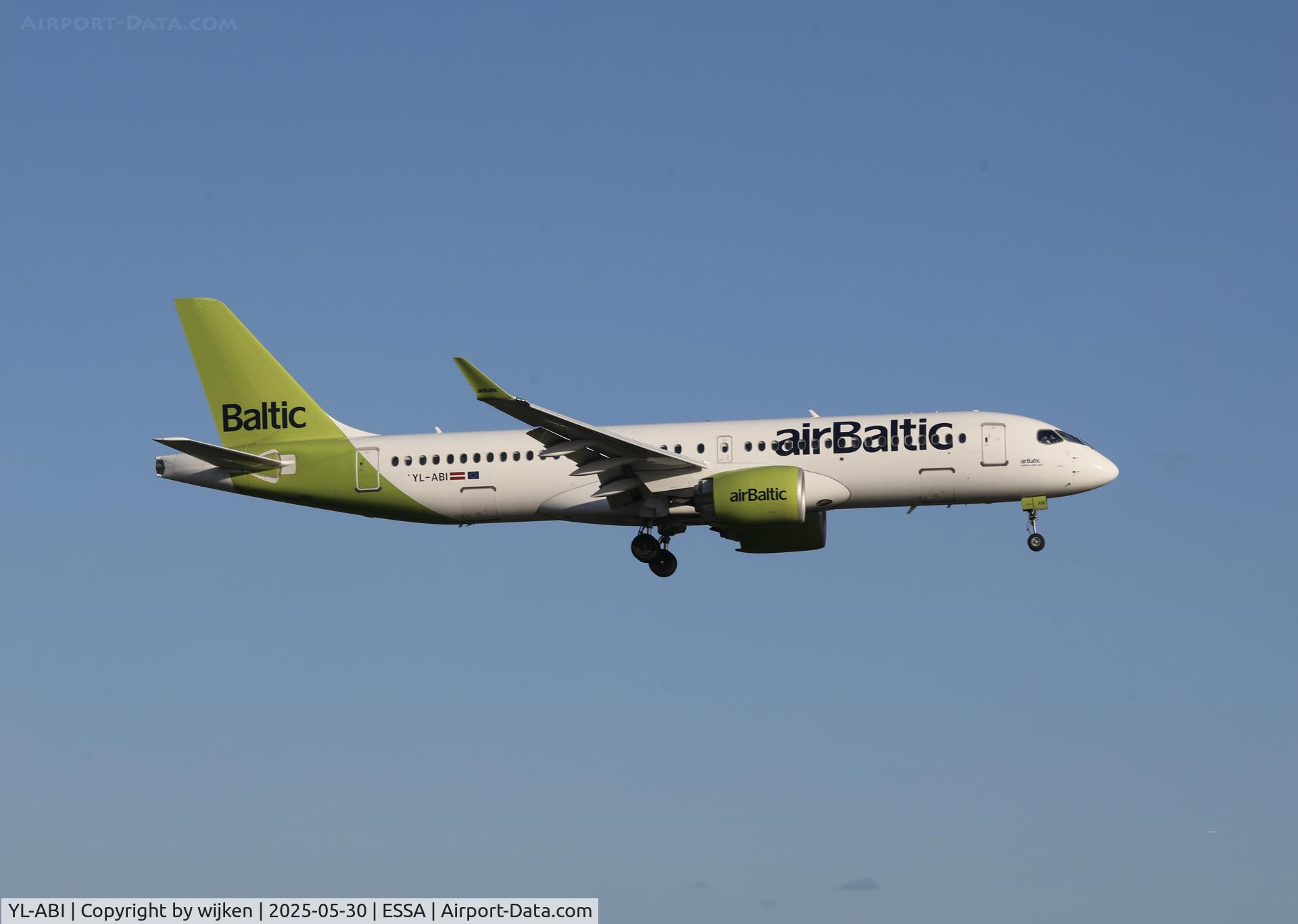 YL-ABI, 2022 Airbus Canada A220-300 C/N 55163, Rwy 26
