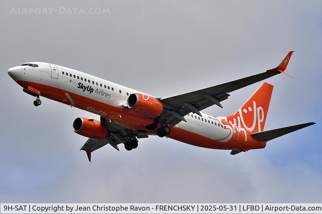 9H-SAT, 2006 Boeing 737-8Q8 C/N 29368, SkyUp Airlines Algiers (ALG)	Bordeaux (BOD)	AH1190