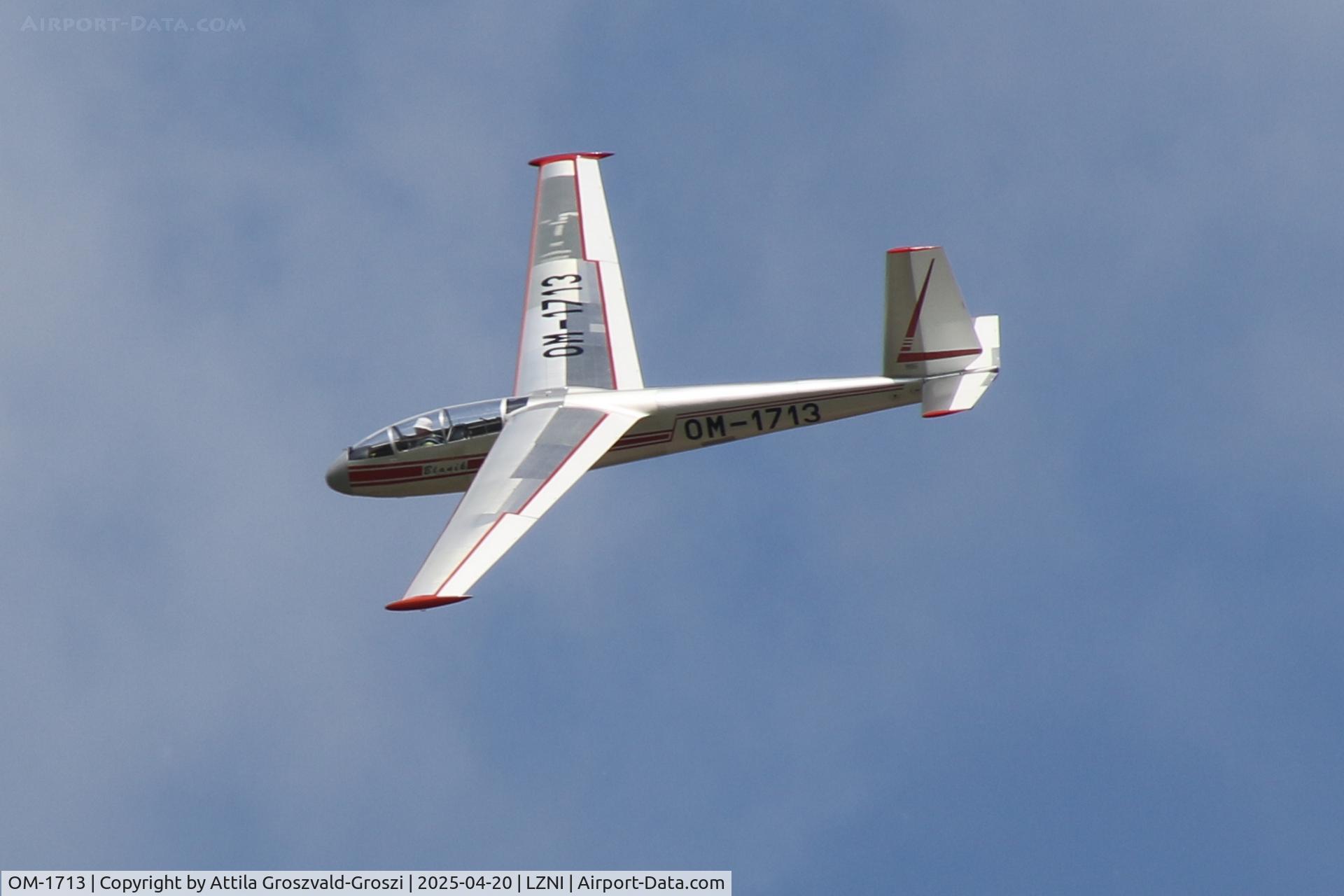 OM-1713, Let L-13 Blanik C/N 817403, LZNI - Nitra Airport, Slovakia - Pribina Cup 2025. Out of competition.