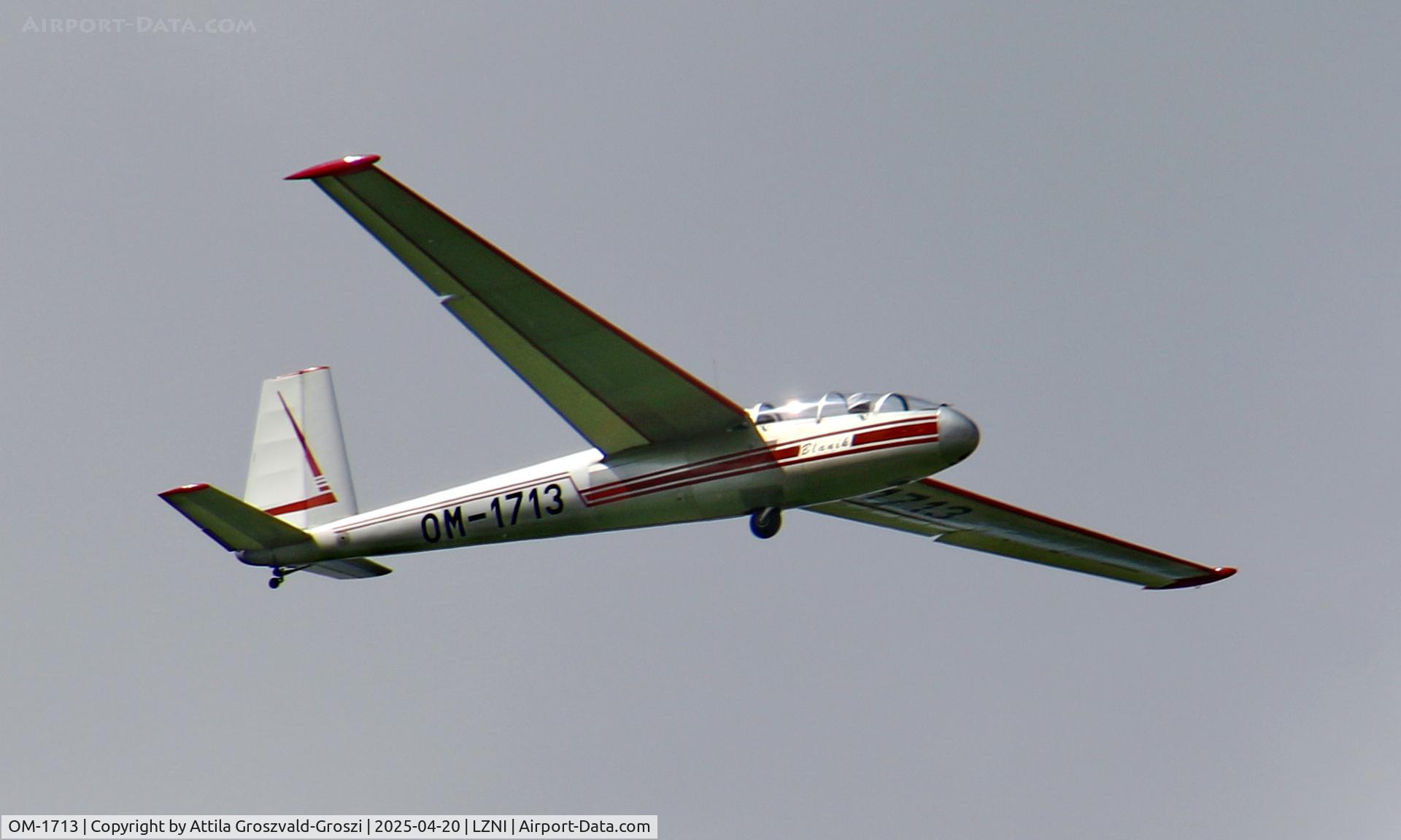 OM-1713, Let L-13 Blanik C/N 817403, LZNI - Nitra Airport, Slovakia - Pribina Cup 2025. Out of competition.