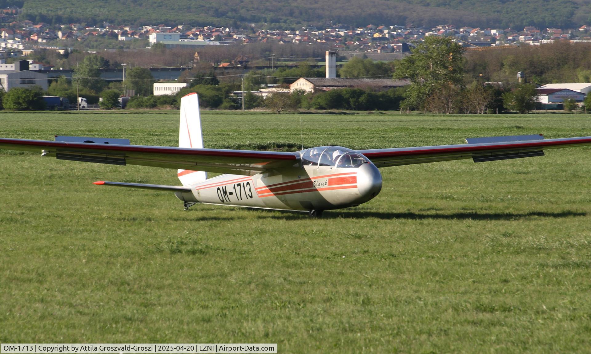 OM-1713, Let L-13 Blanik C/N 817403, LZNI - Nitra Airport, Slovakia - Pribina Cup 2025. Out of competition.