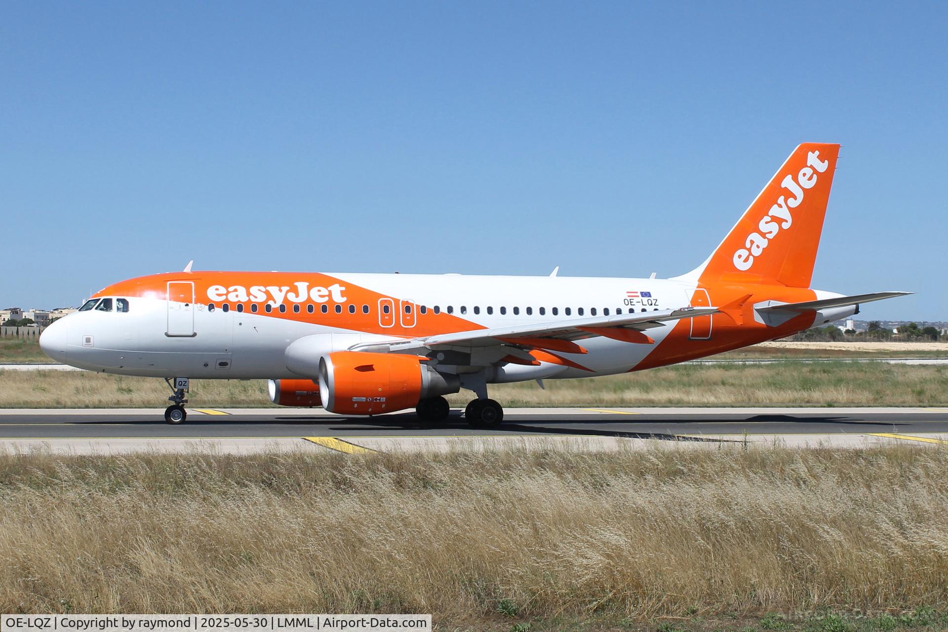 OE-LQZ, 2007 Airbus A319-111 C/N 3059, Airbus A319-111 reg OE-LQZ of Easyjet Europe departing from Malta.