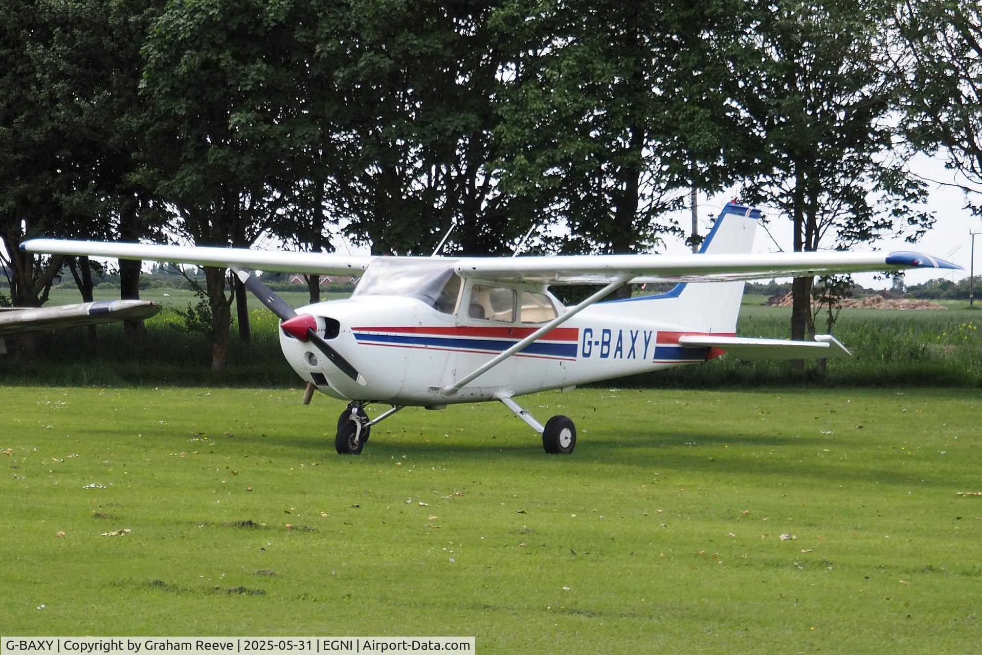 G-BAXY, 1972 Reims F172M ll Skyhawk C/N 0905, Parked at Skegness.