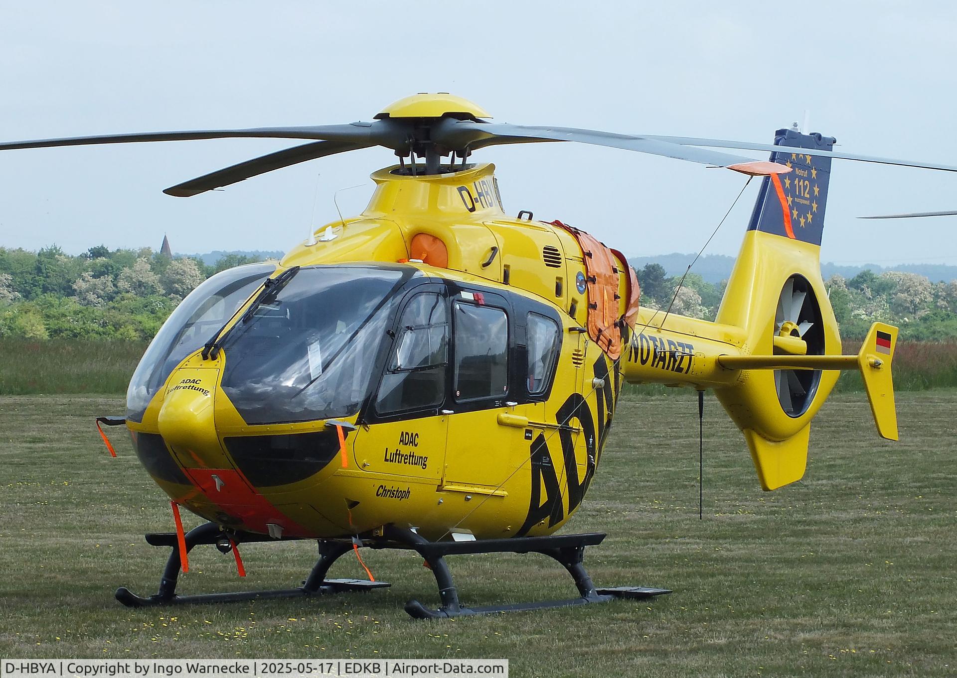 D-HBYA, Eurocopter EC-135P-2 C/N 0057, Eurocopter EC135P2+ 'Christoph ' EMS-helicopter of ADAC Luftrettung at Bonn-Hangelar airfield '2505