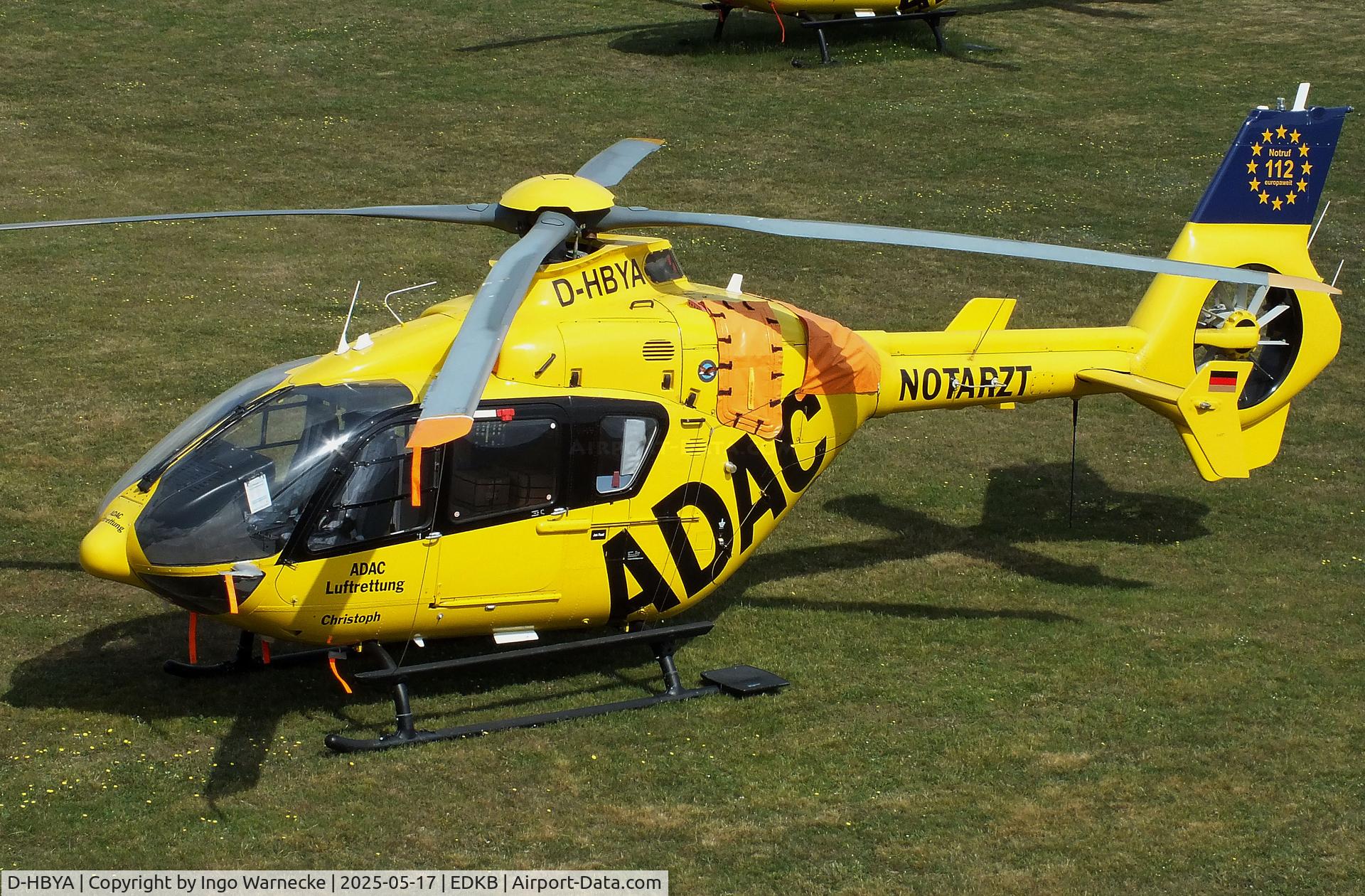 D-HBYA, Eurocopter EC-135P-2 C/N 0057, Eurocopter EC135P2+ 'Christoph ' EMS-helicopter of ADAC Luftrettung at Bonn-Hangelar airfield '2505