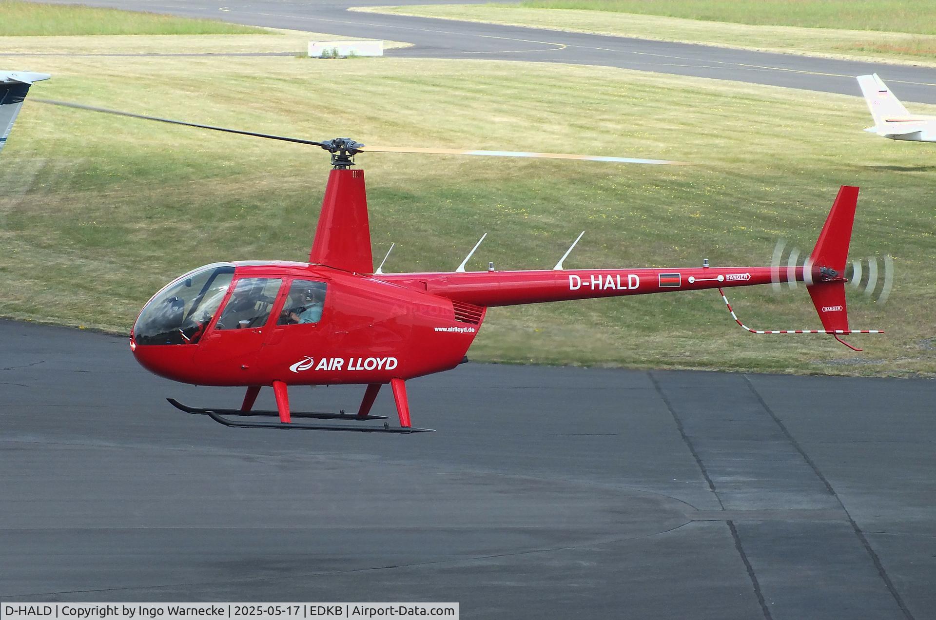 D-HALD, 2022 Robinson R44  Raven I C/N 2706, Robinson R44 Raven I of Air Lloyd at Bonn-Hangelar airfield '2505