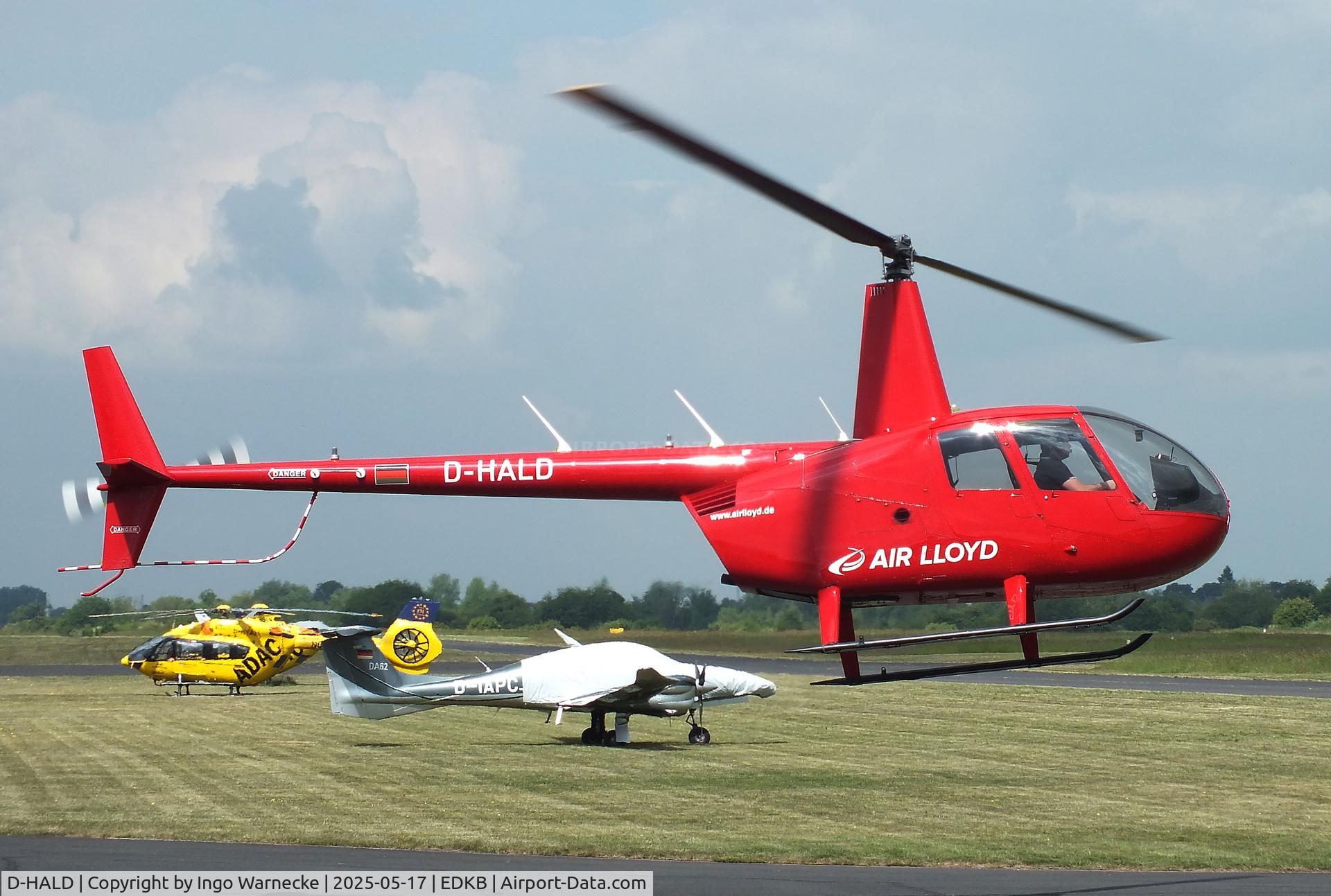 D-HALD, 2022 Robinson R44  Raven I C/N 2706, Robinson R44 Raven I of Air Lloyd at Bonn-Hangelar airfield '2505