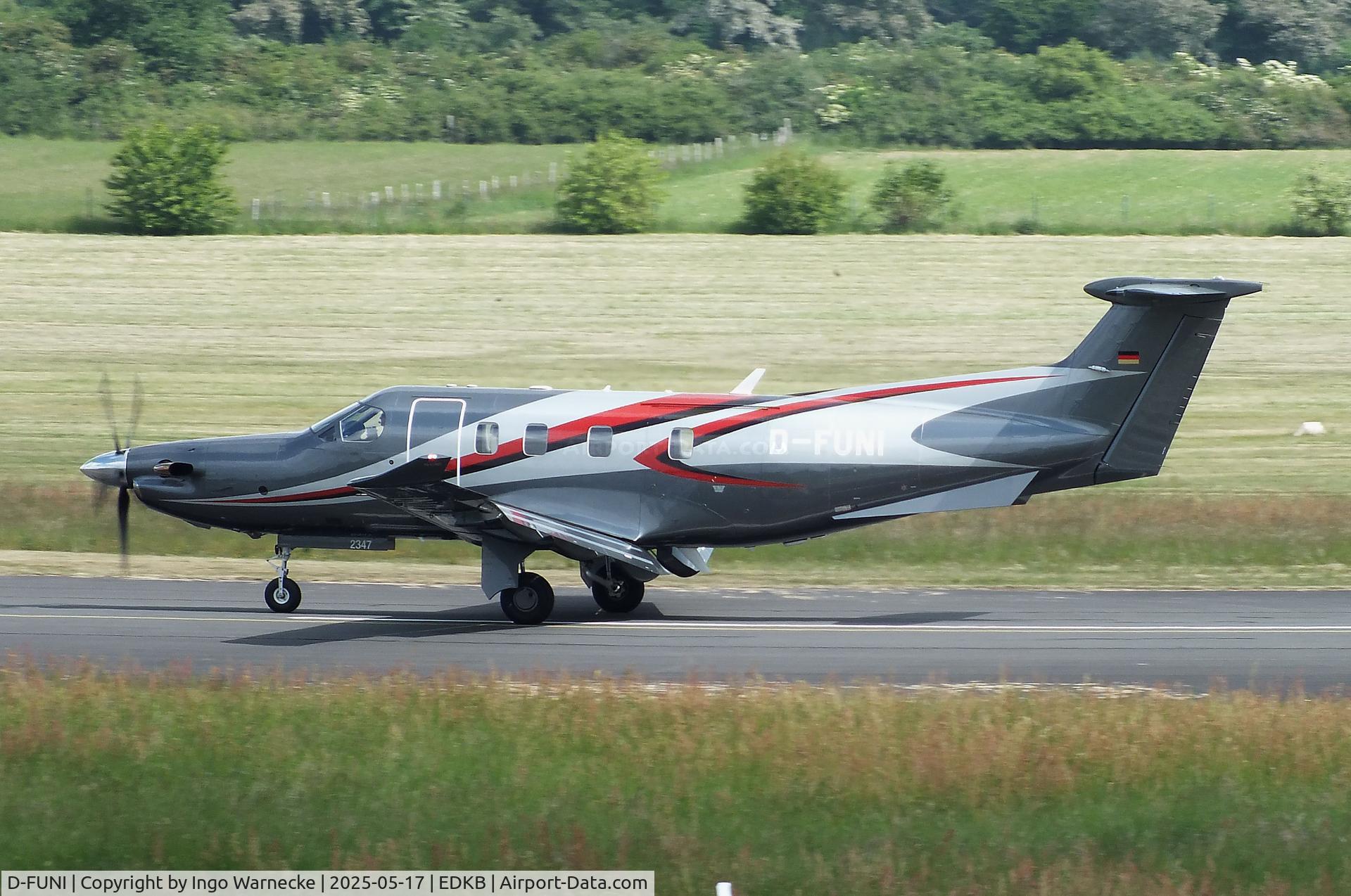 D-FUNI, Pilatus PC-12 NGX C/N 2347, Pilatus PC-12 NGX at Bonn-Hangelar airfield '2505