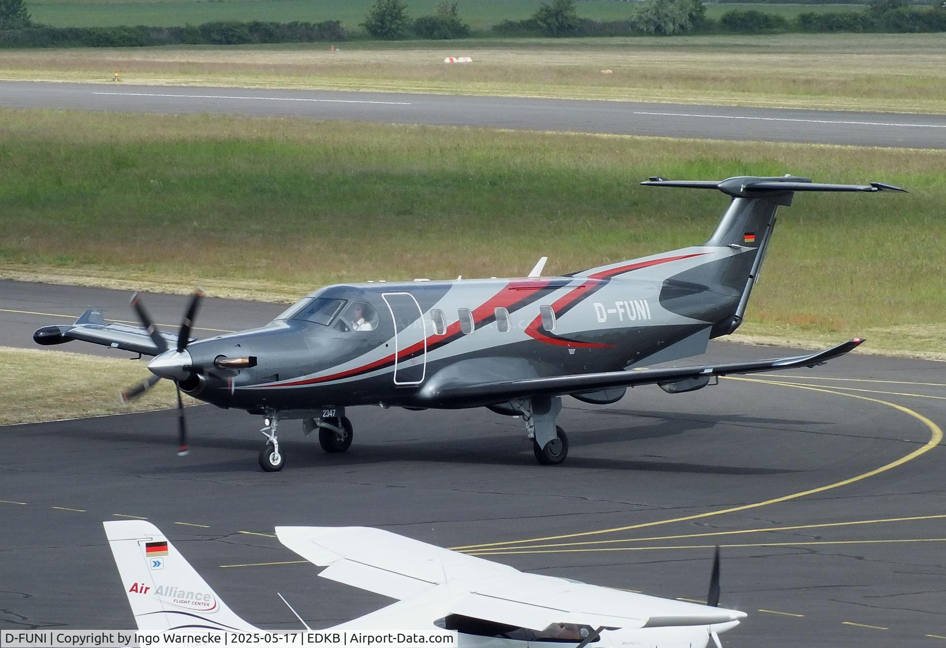 D-FUNI, Pilatus PC-12 NGX C/N 2347, Pilatus PC-12 NGX at Bonn-Hangelar airfield '2505