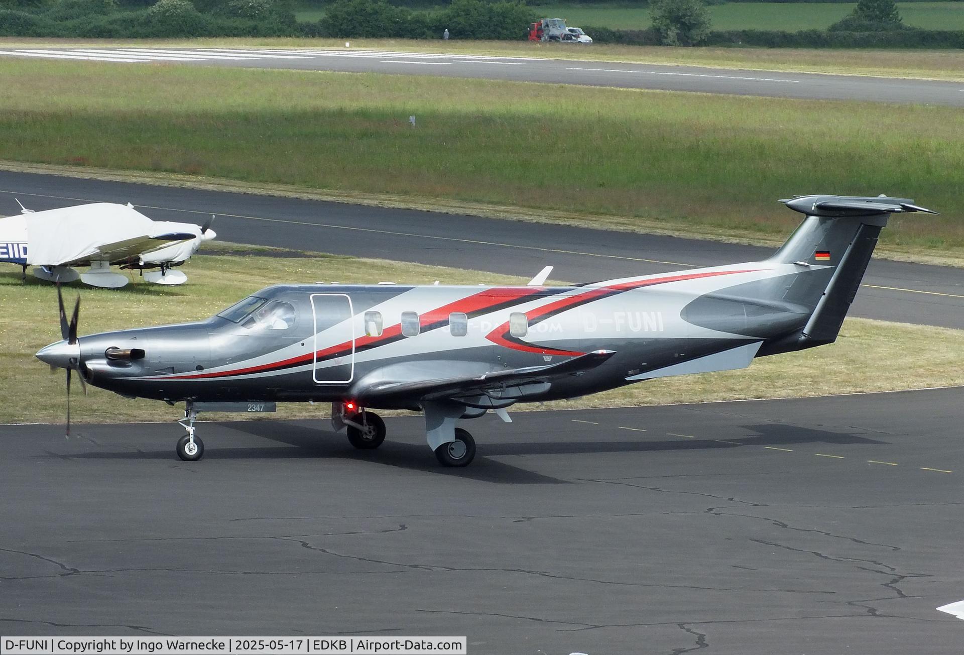 D-FUNI, Pilatus PC-12 NGX C/N 2347, Pilatus PC-12 NGX at Bonn-Hangelar airfield '2505