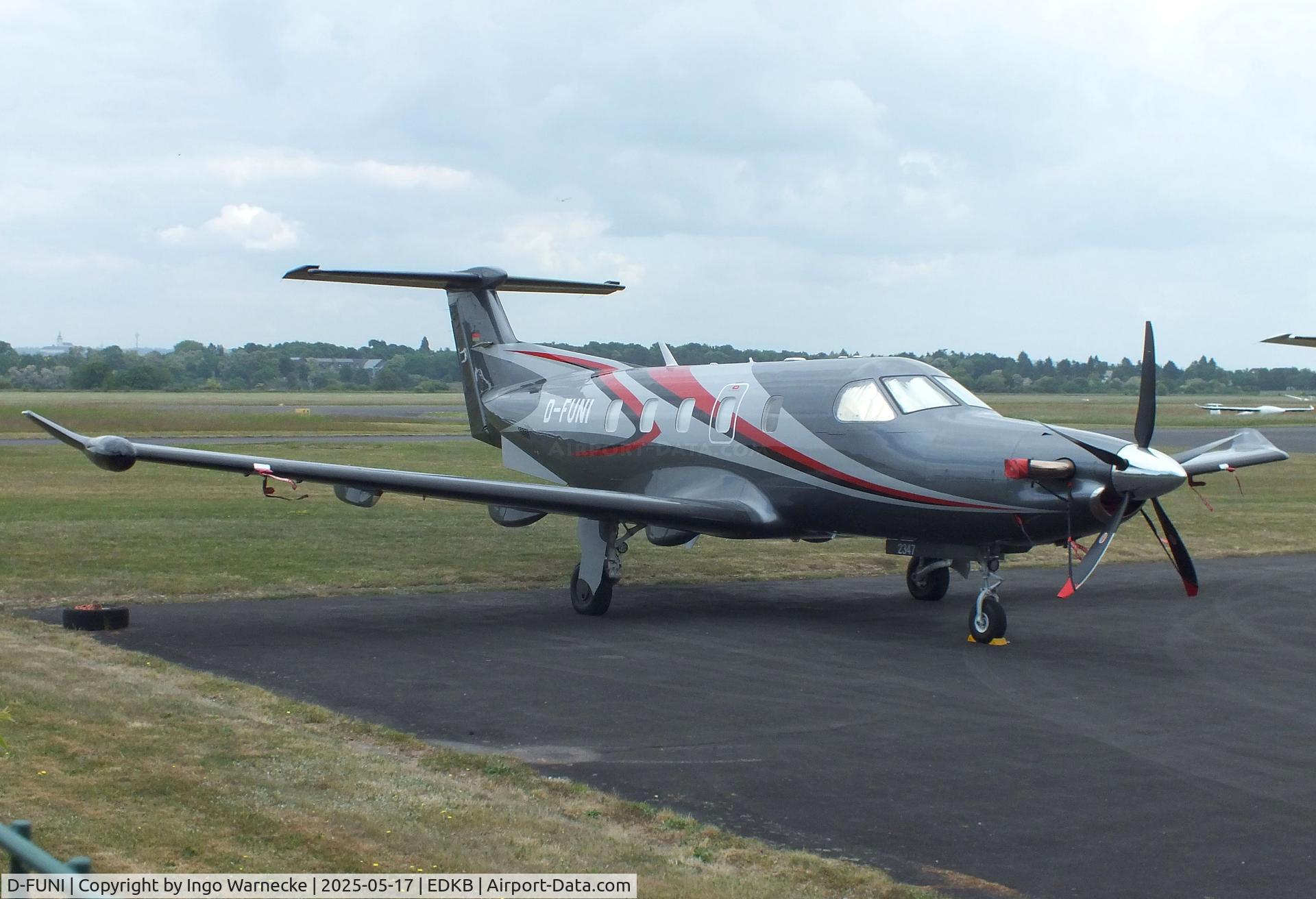 D-FUNI, Pilatus PC-12 NGX C/N 2347, Pilatus PC-12 NGX at Bonn-Hangelar airfield '2505