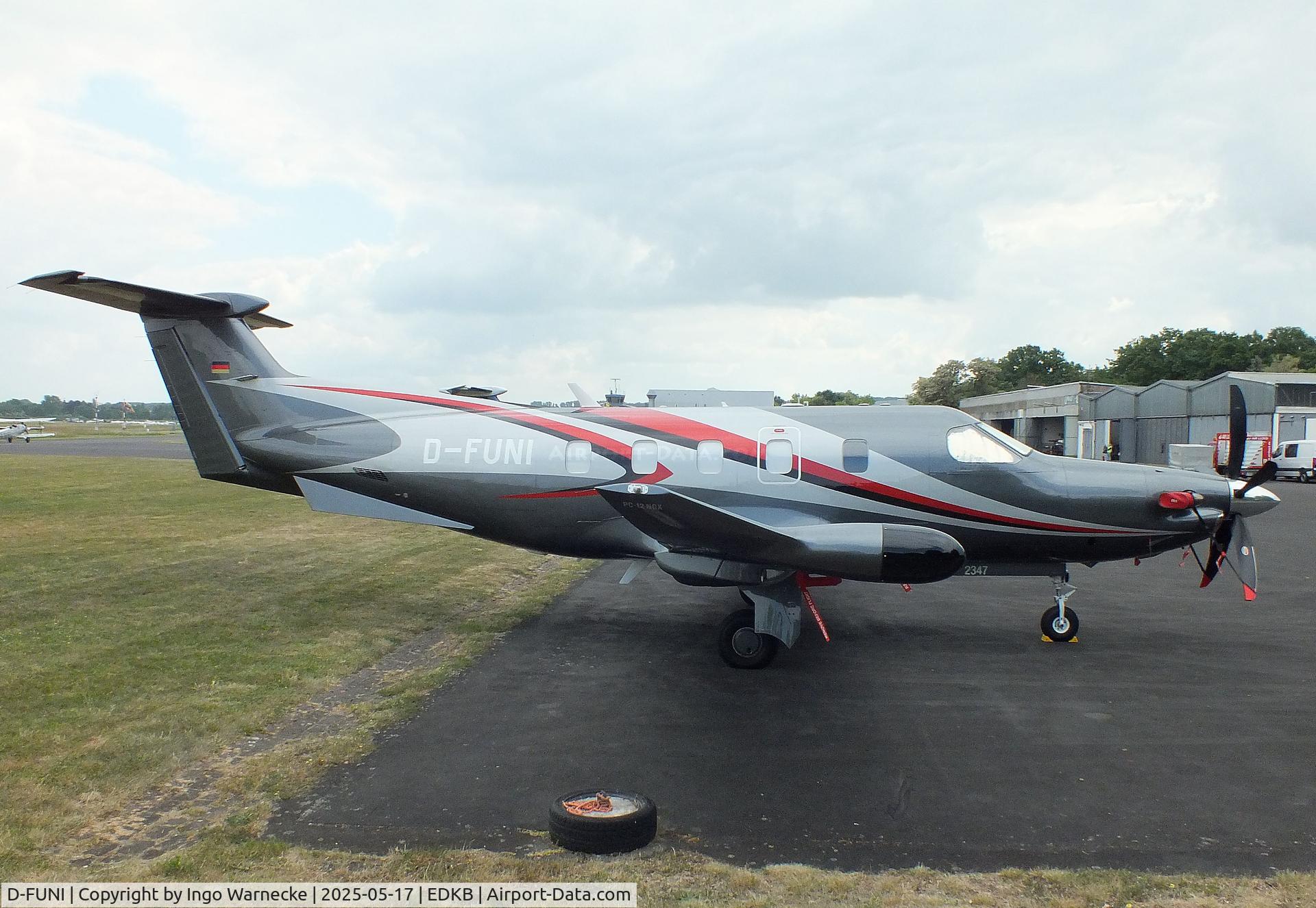 D-FUNI, Pilatus PC-12 NGX C/N 2347, Pilatus PC-12 NGX at Bonn-Hangelar airfield '2505