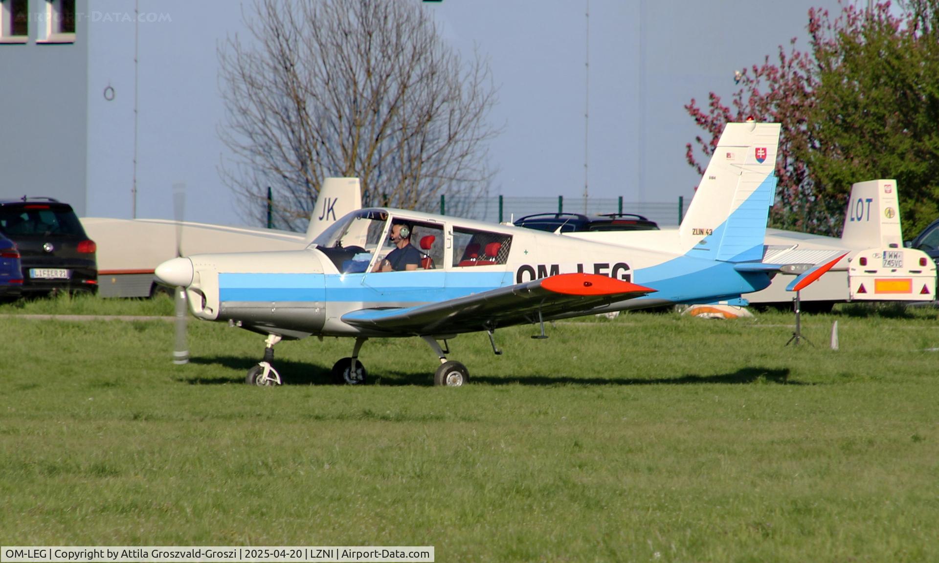 OM-LEG, Zlin Z-43 C/N 0104, LZNI - Nitra Airport, Slovakia