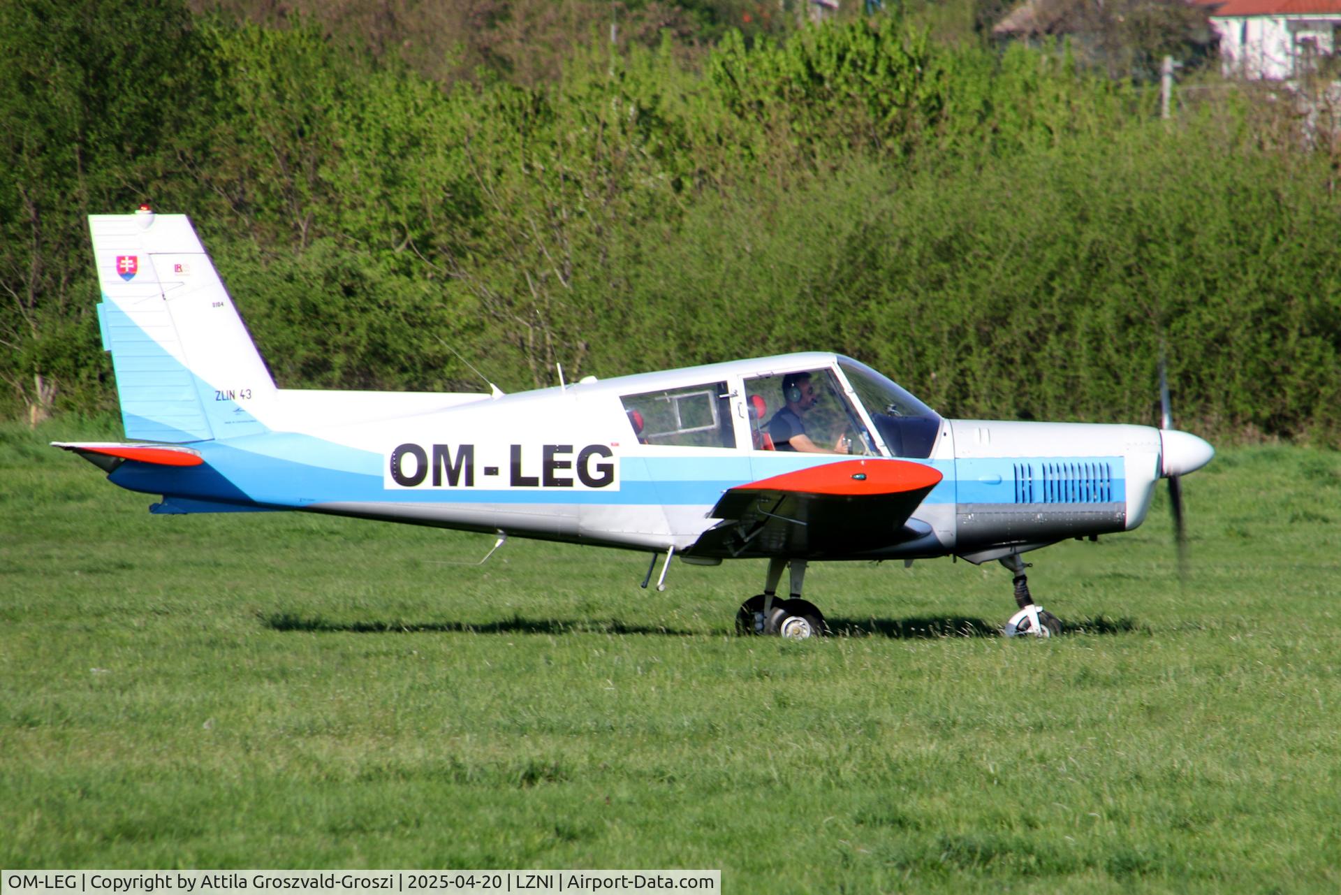 OM-LEG, Zlin Z-43 C/N 0104, LZNI - Nitra Airport, Slovakia