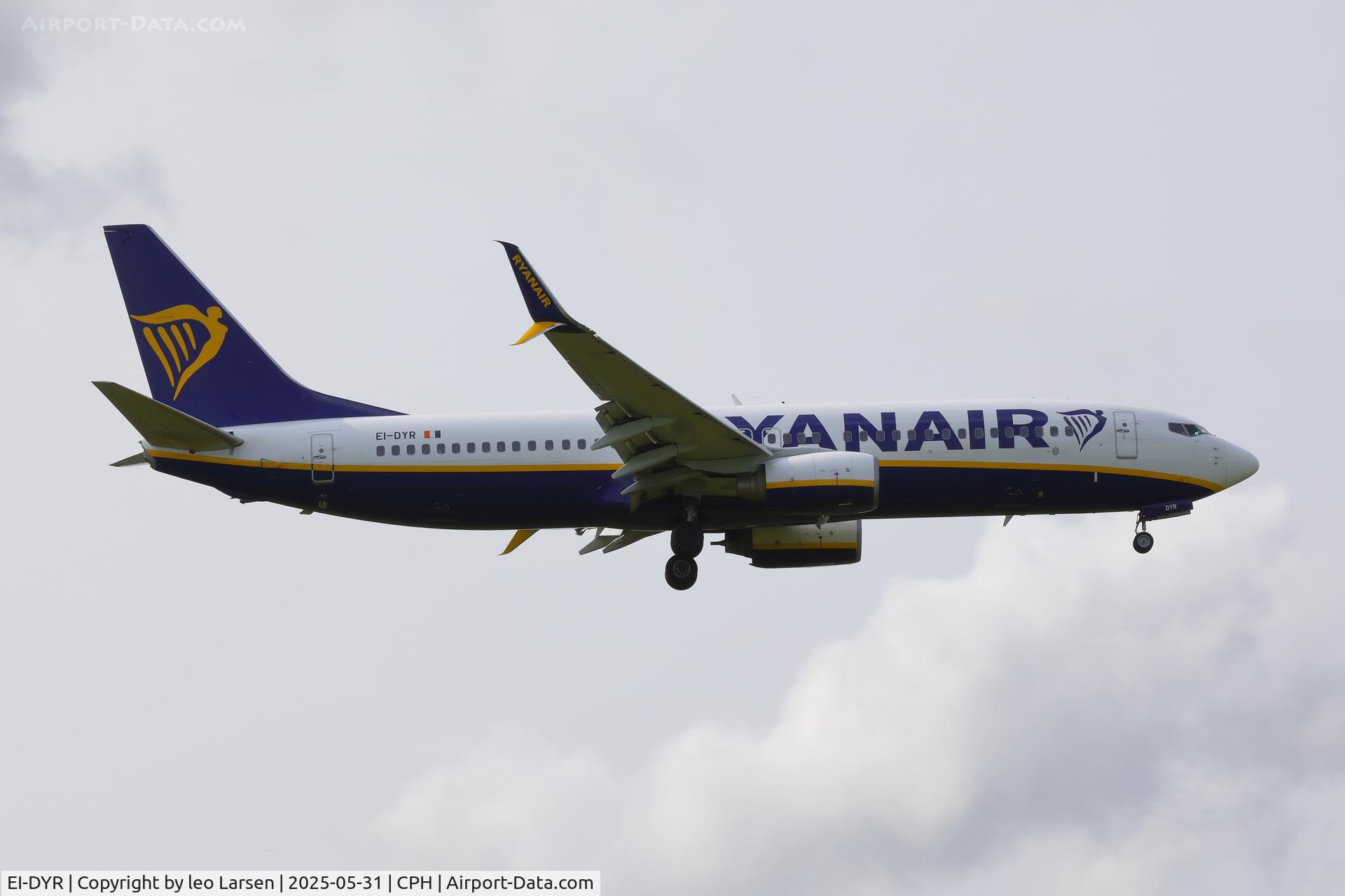 EI-DYR, 2008 Boeing 737-8AS C/N 37513, Copenhagen 31.5.2025