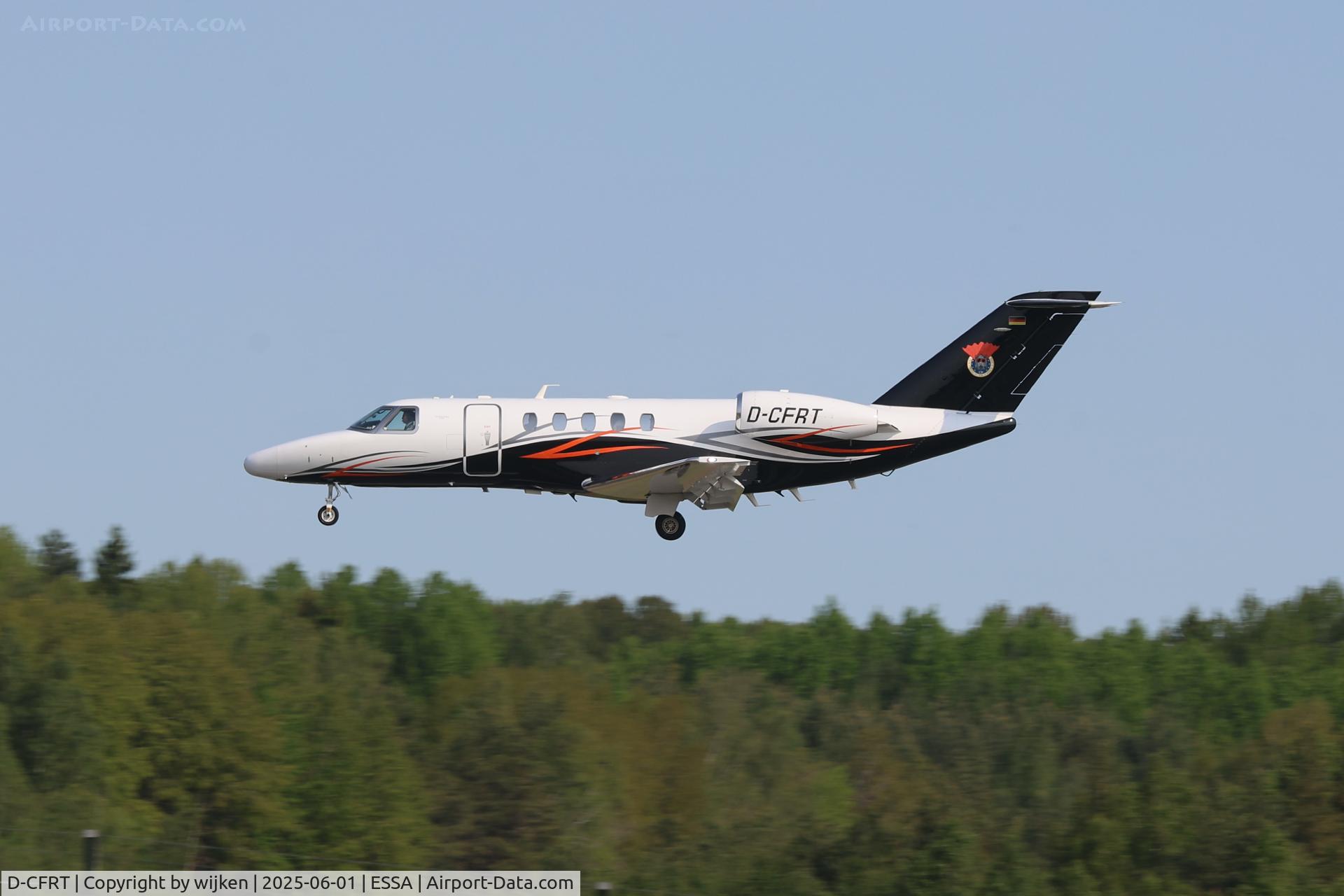 D-CFRT, 2013 Cessna 525C CitationJet CJ4 CitationJet CJ4 C/N 525C-0140, Rwy 26