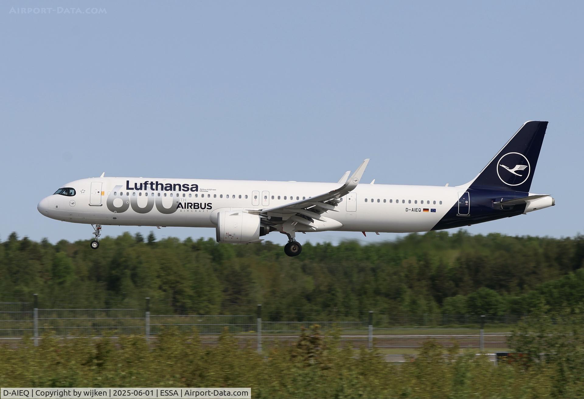 D-AIEQ, 2023 Airbus A321-271NX C/N 11267, Rwy 26