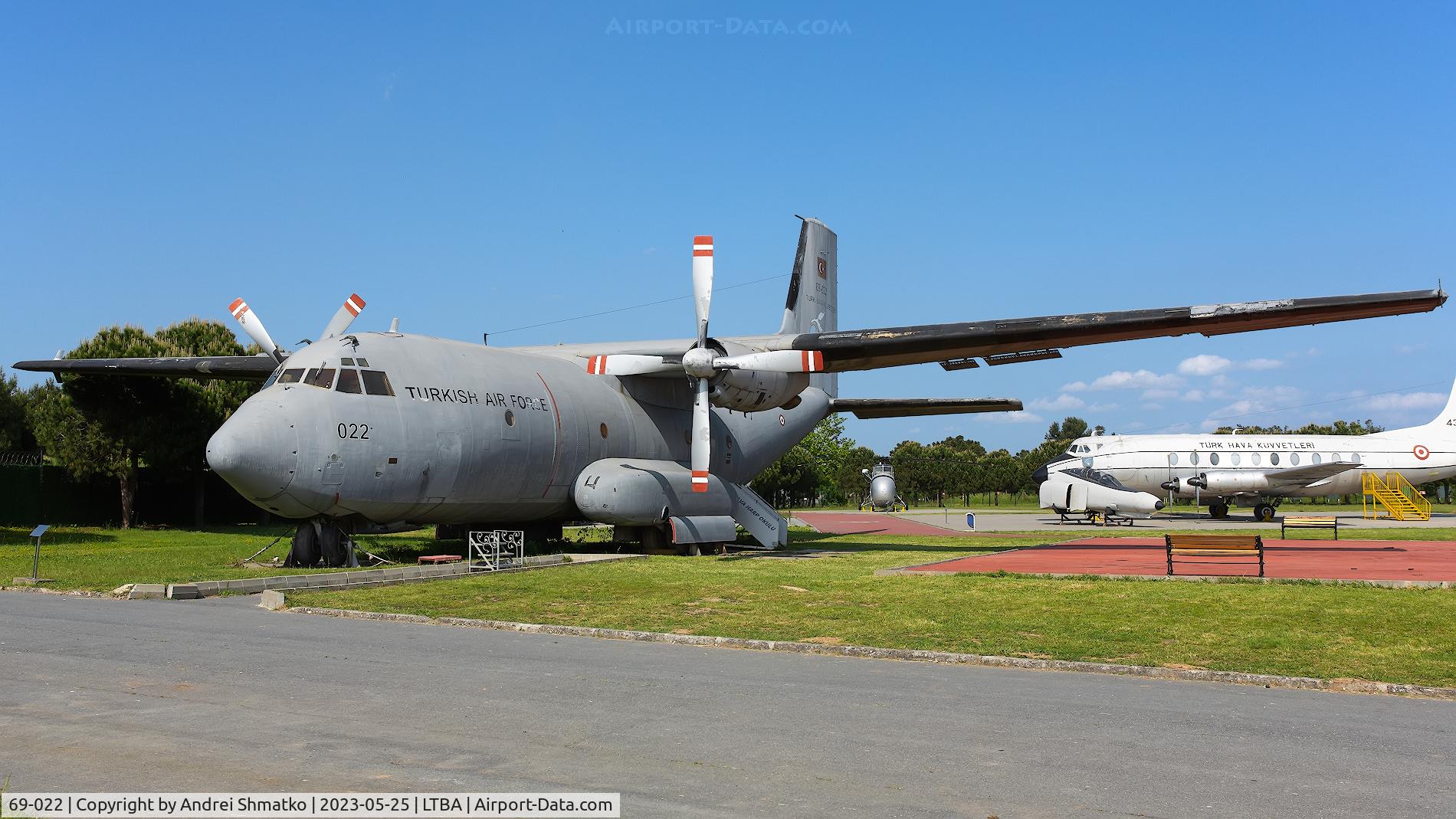 69-022, Transall C-160D C/N D22, Ex Luftwaffe 50+14. At Istanbul Aviation museum.