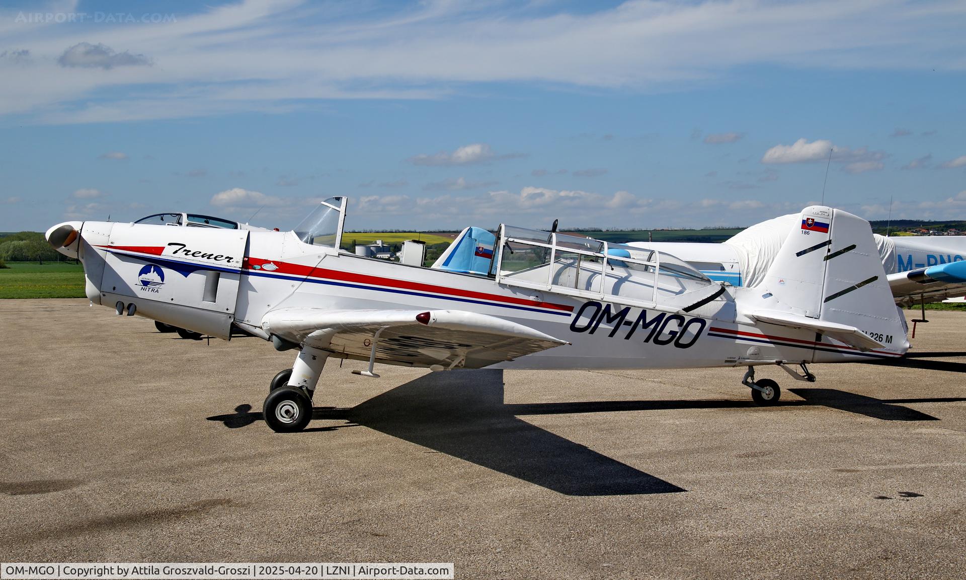 OM-MGO, Zlín Z-226MS Trener C/N 186, LZNI - Nitra Airport, Slovakia - Pribina Cup 2025.