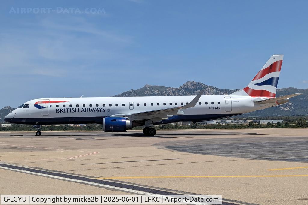 G-LCYU, 2014 Embraer 190SR (ERJ-190-100SR) C/N 19000674, Parked