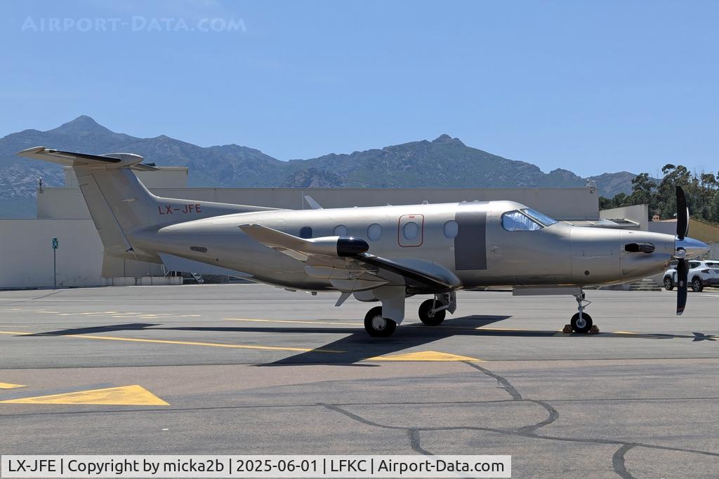 LX-JFE, 2018 Pilatus PC-12/47E C/N 1789, Parked
