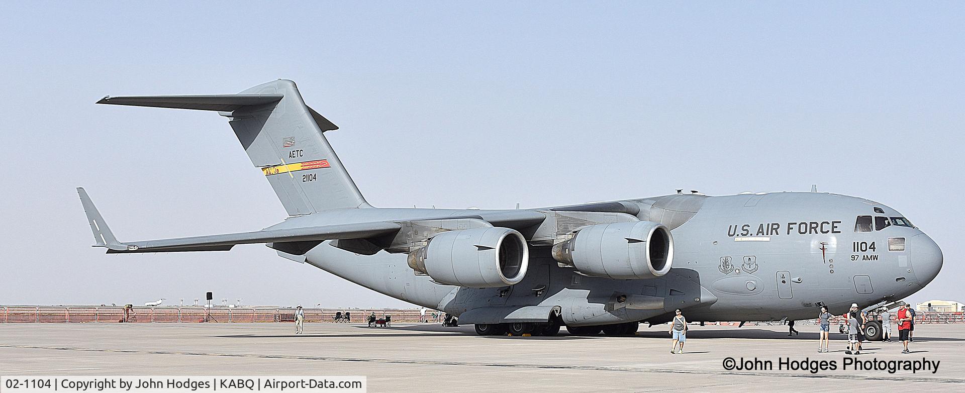 02-1104, 2002 Boeing C-17A Globemaster III C/N P-104, C-17 From Altus AFB