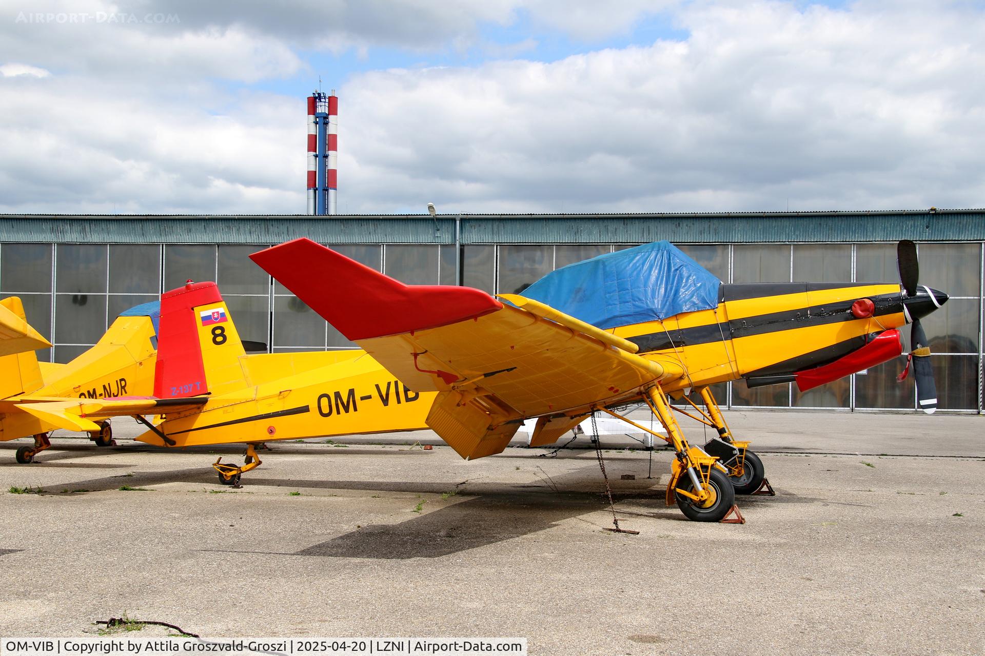 OM-VIB, 1989 Let Z-137T Agro-Turbo C/N 033, LZNI - Nitra Airport, Slovakia